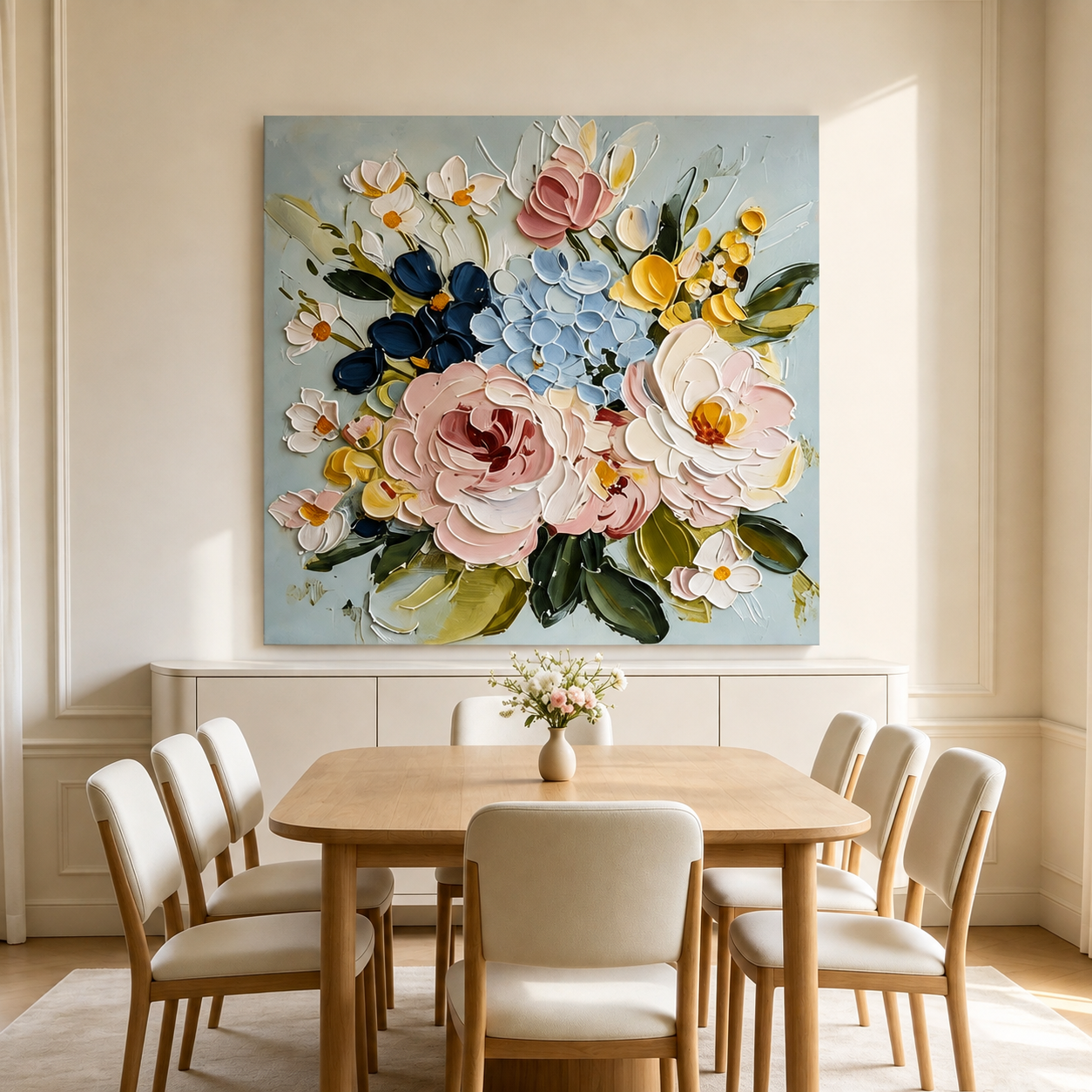 Elegant Floral Bouquet Wall Art #FL079