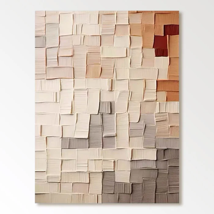 Beige & Brown Abstract #BB006