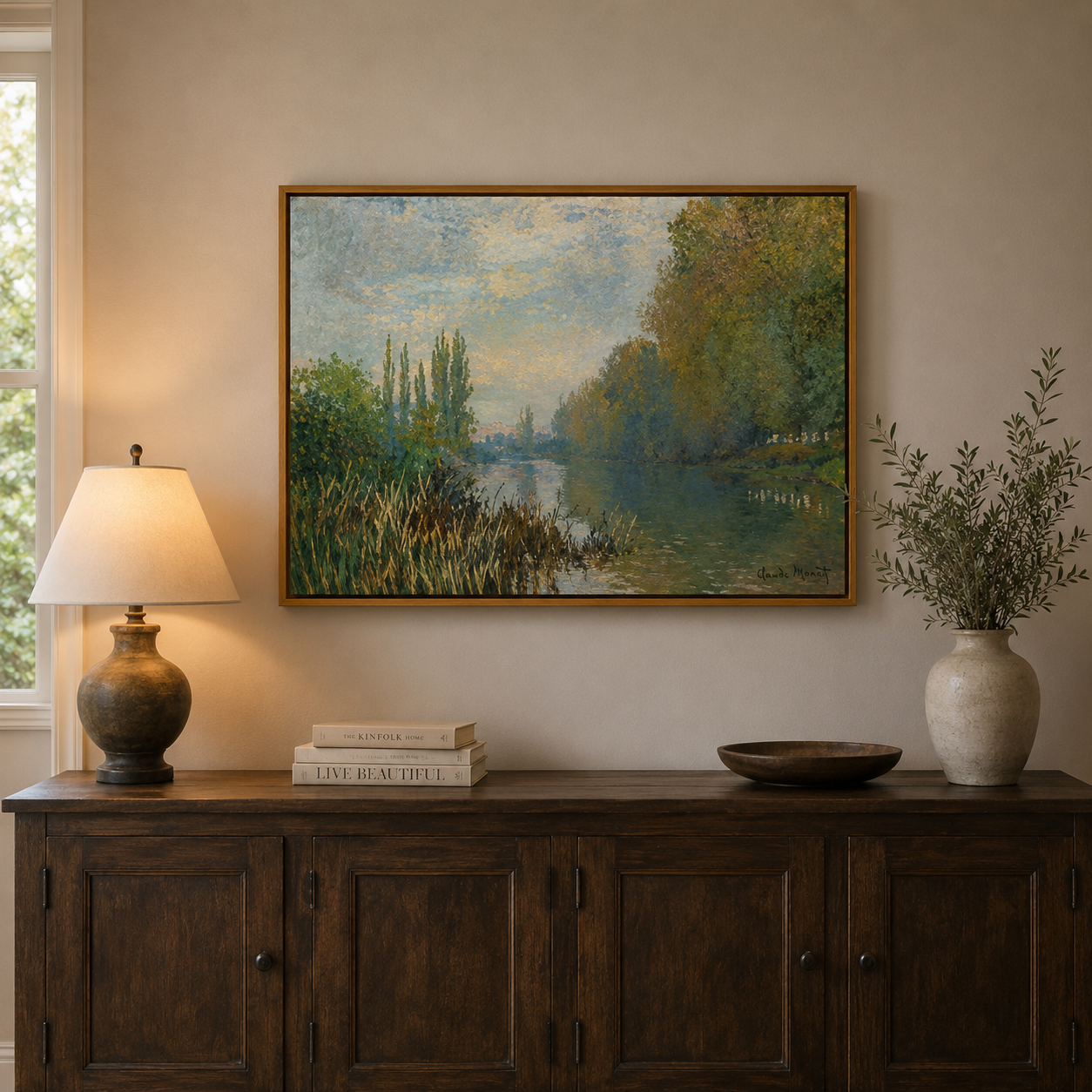 Riverside Landscape Wall Art #LS023