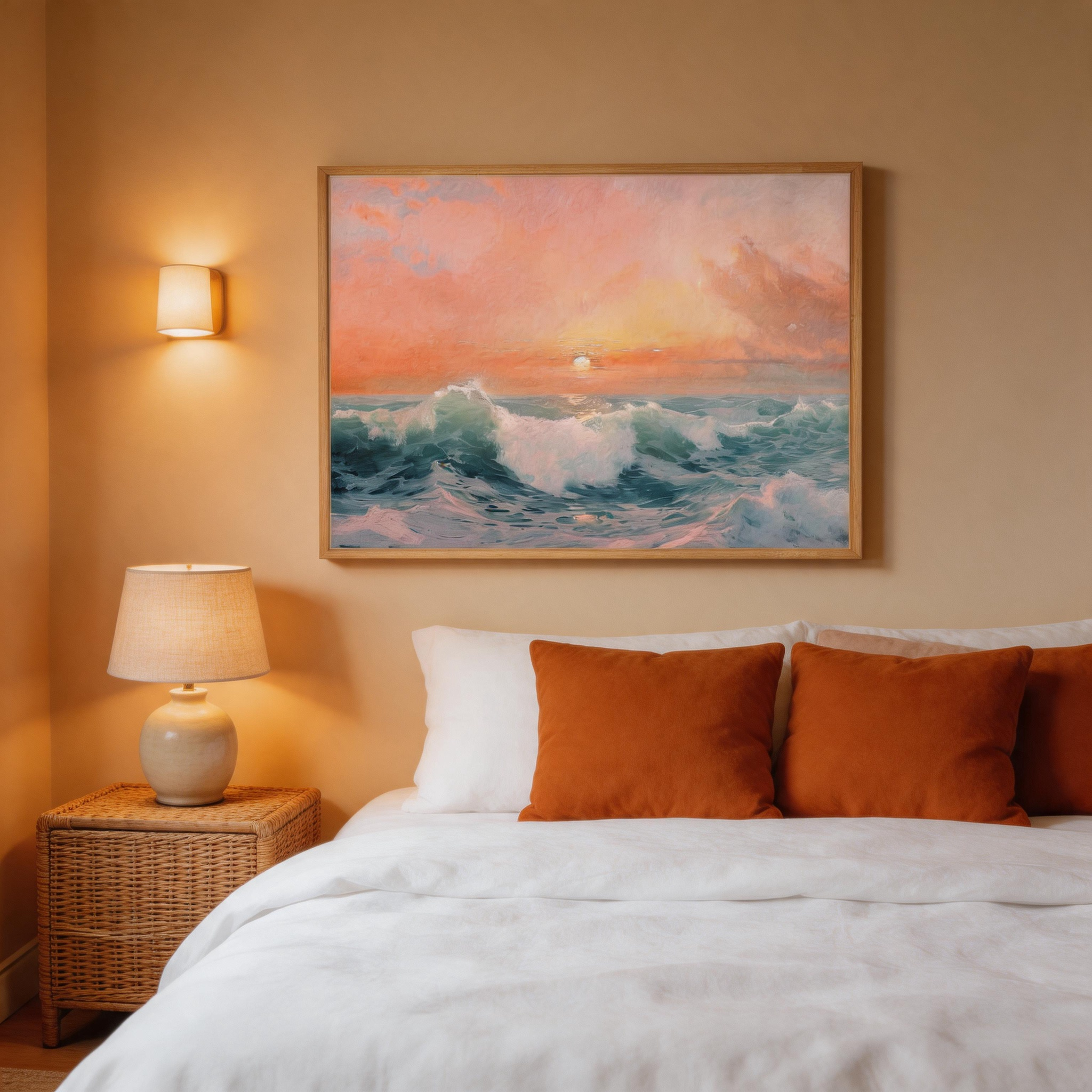 Pastel Sunset Seascape Wall Art #BC012