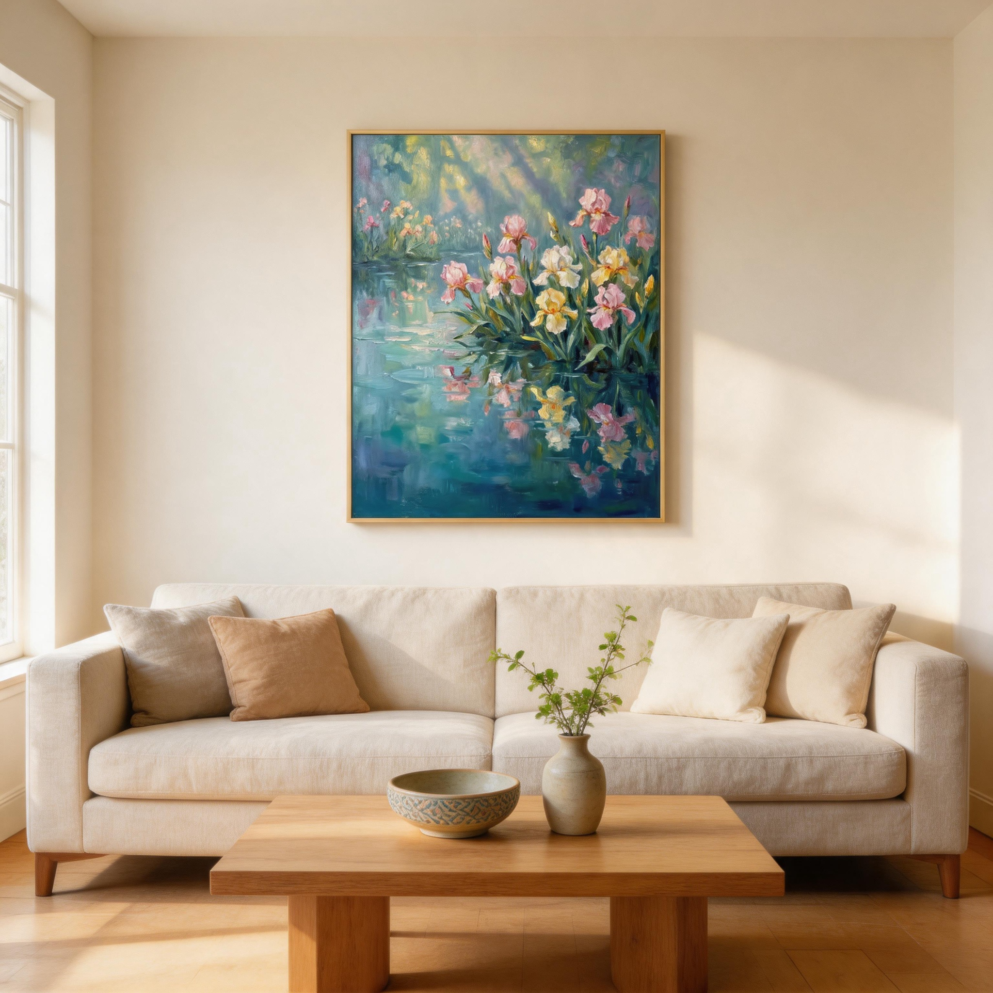 Water Garden Iris Wall Art #FL002