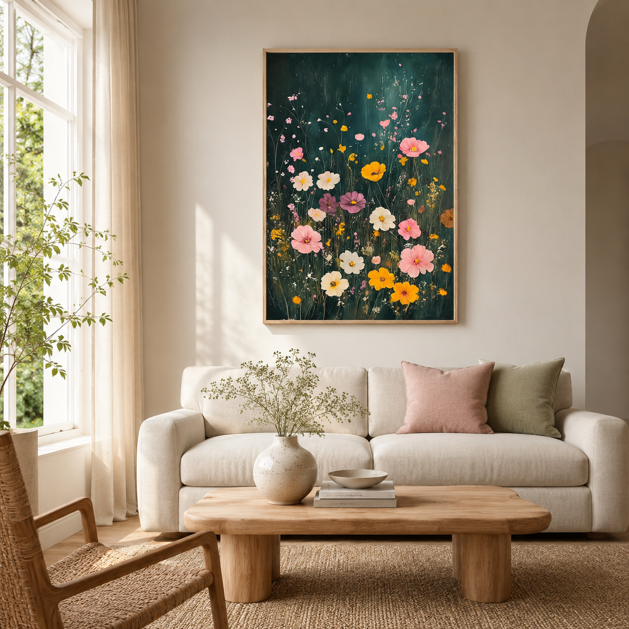 Wildflower Garden Wall Art #FL044