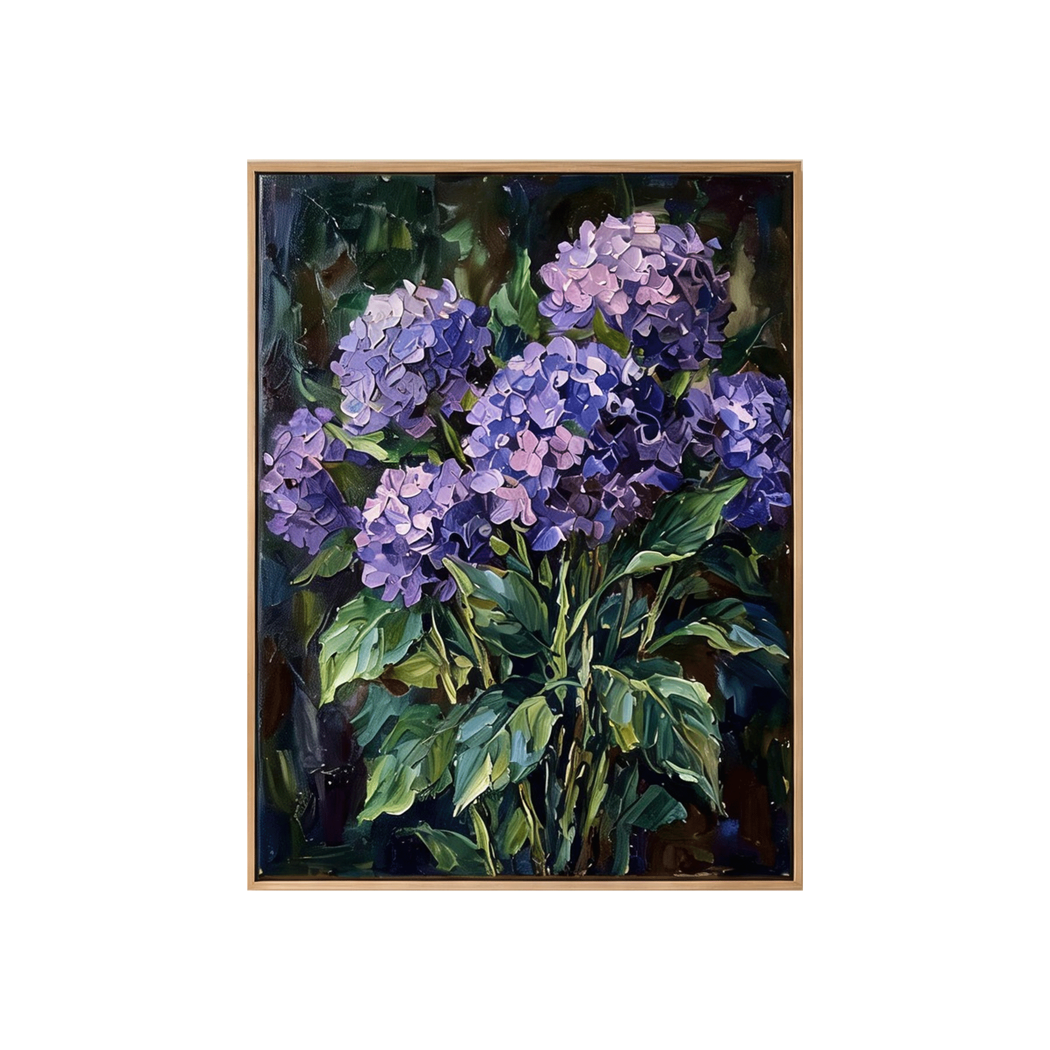 Purple Hydrangea Wall Art #FL046