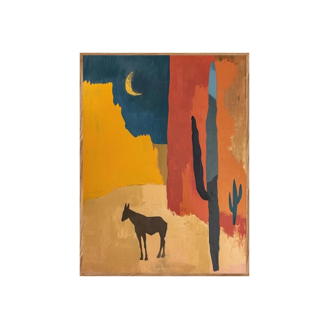Desert Moon Western Wall Art #AN010
