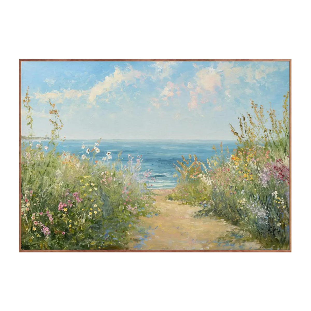 Coastal Wildflower Path Wall Art #LS088