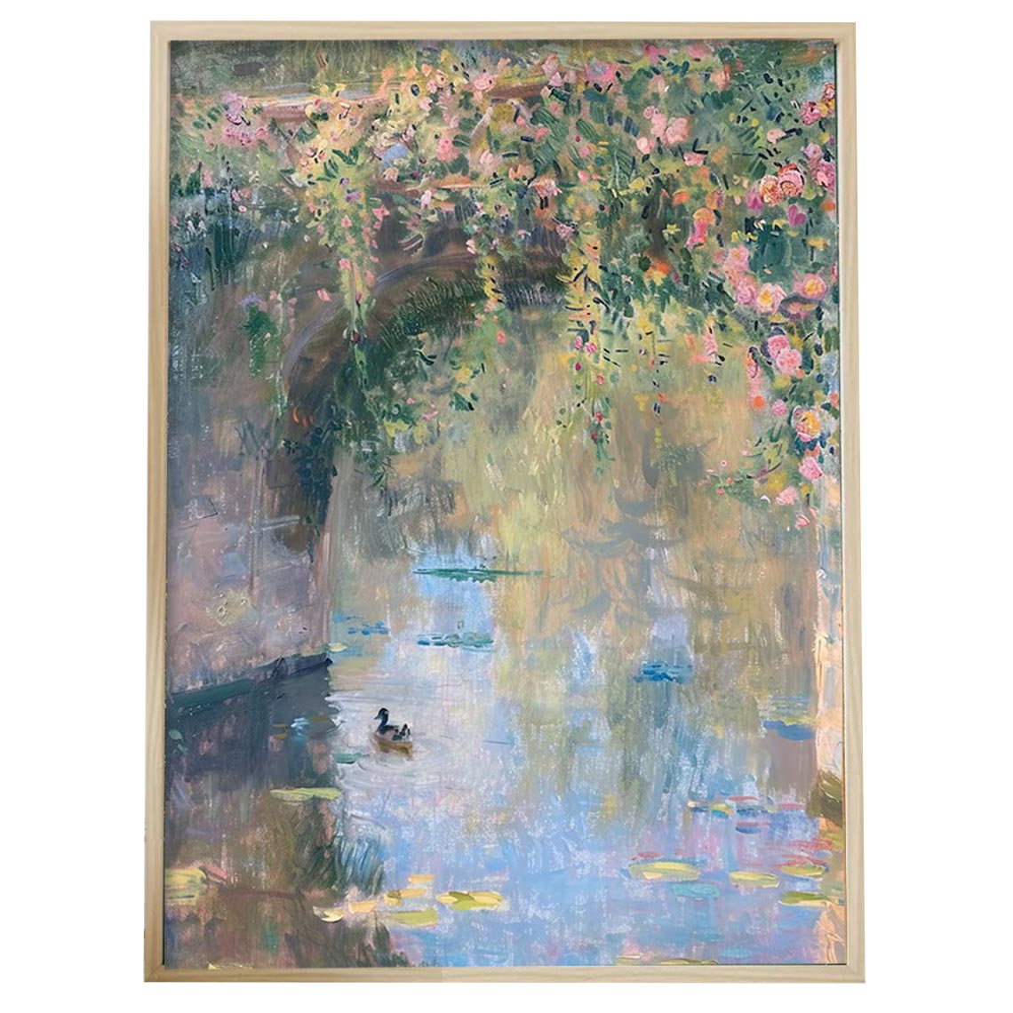 Garden Pond Landscape Wall Art #PL004