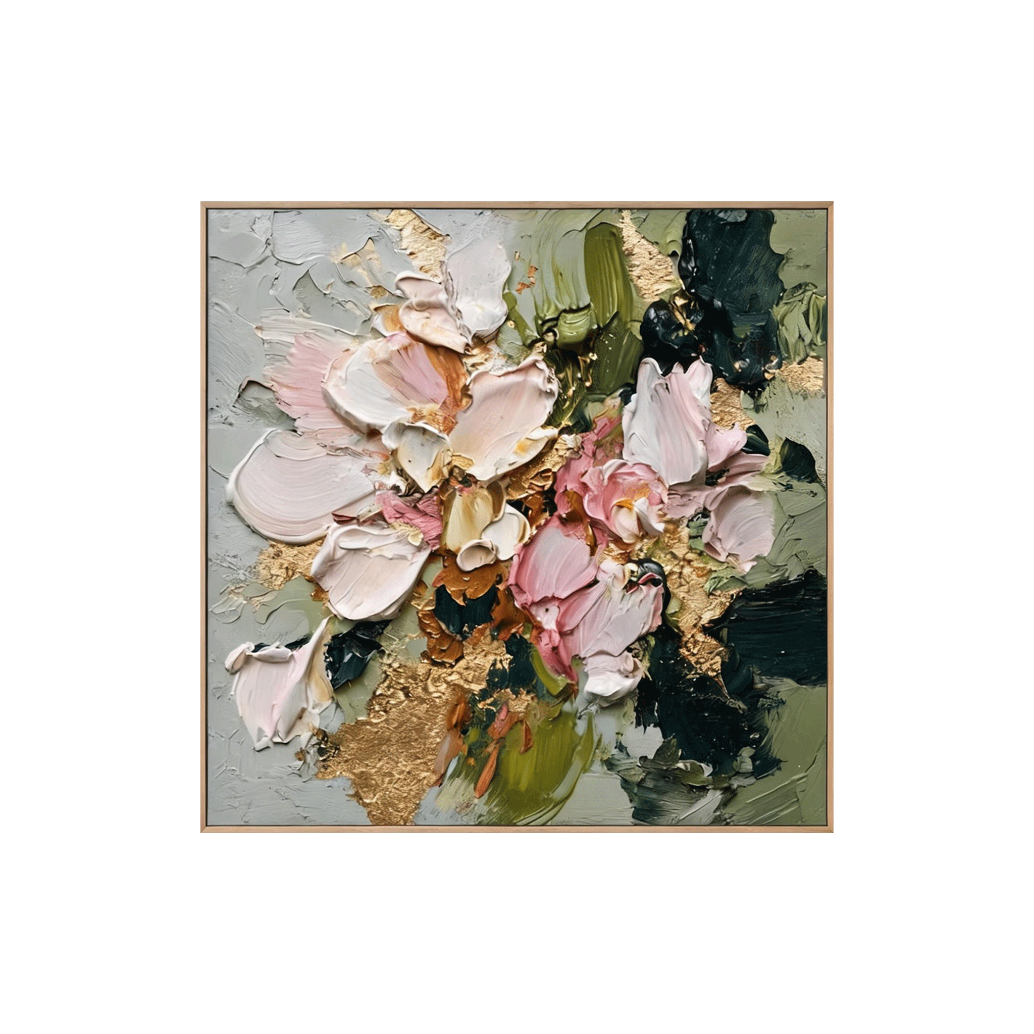 Textured Floral Wall Art #FL054