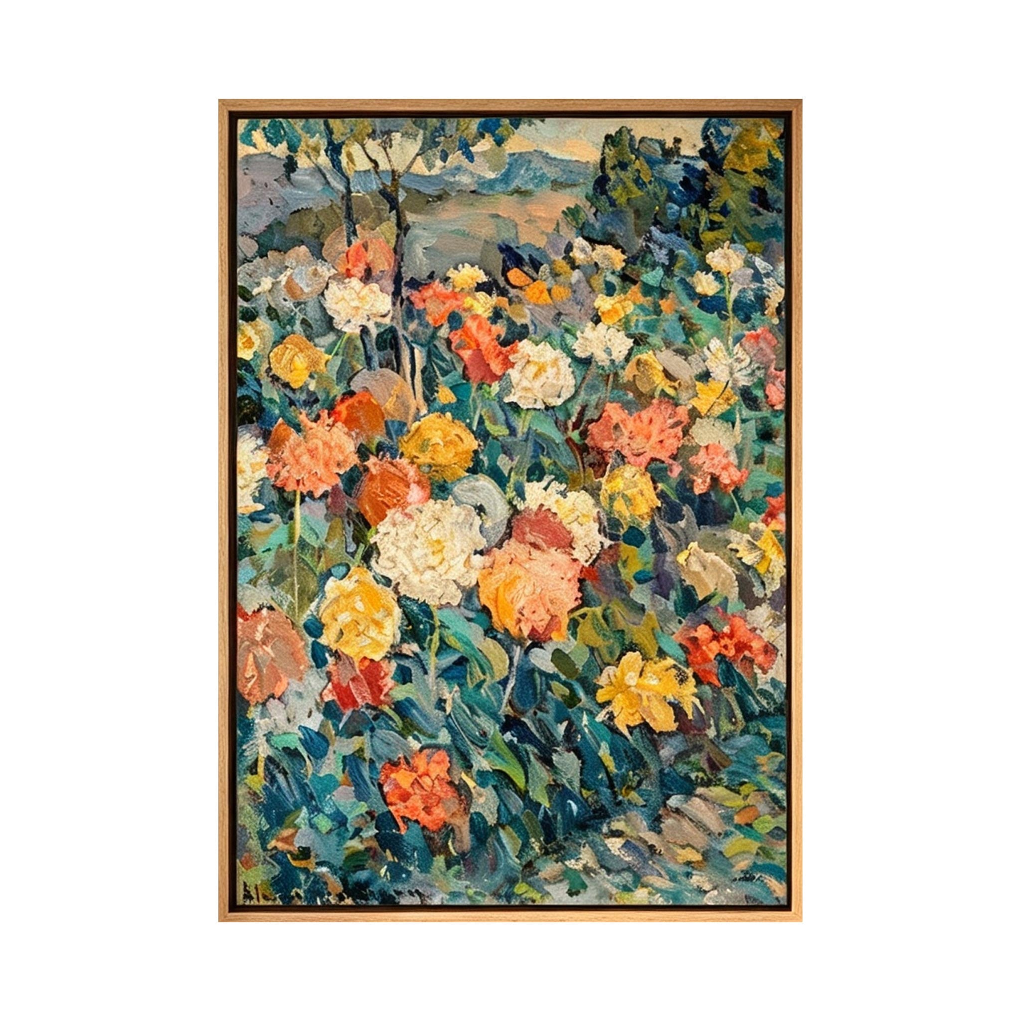 Colorful Garden Floral Wall Art #LS017