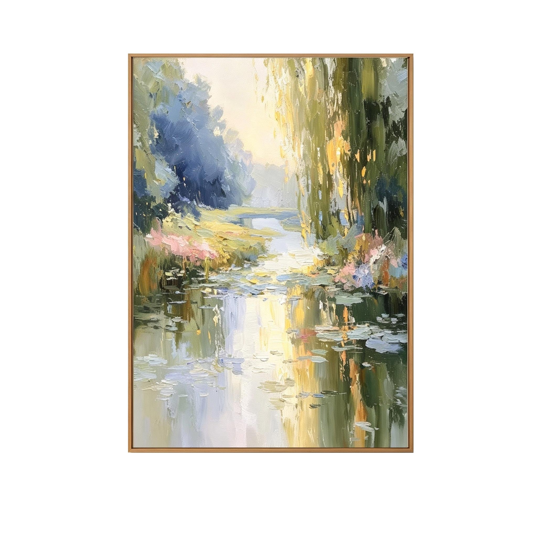 Serene River Landscape Wall Art #LS014