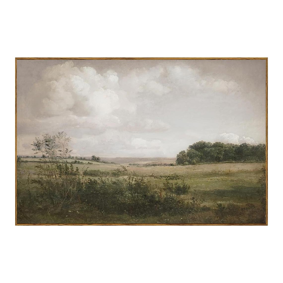 Vintage Open Countryside Landscape Wall Art #LS076