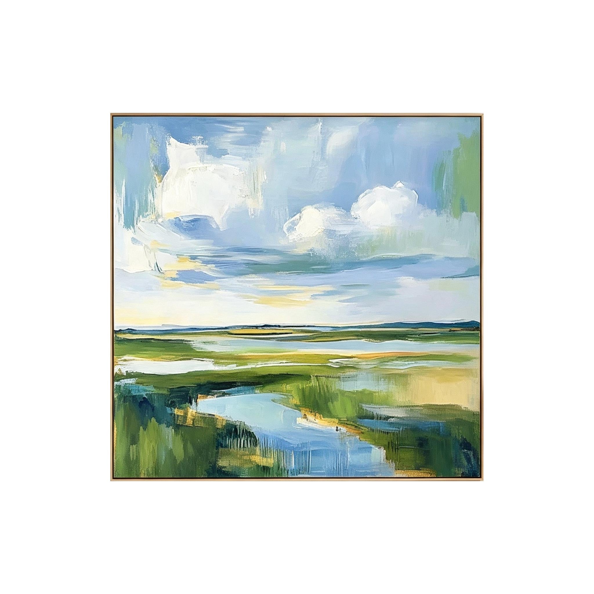 Abstract Wetland Landscape Wall Art #LS012