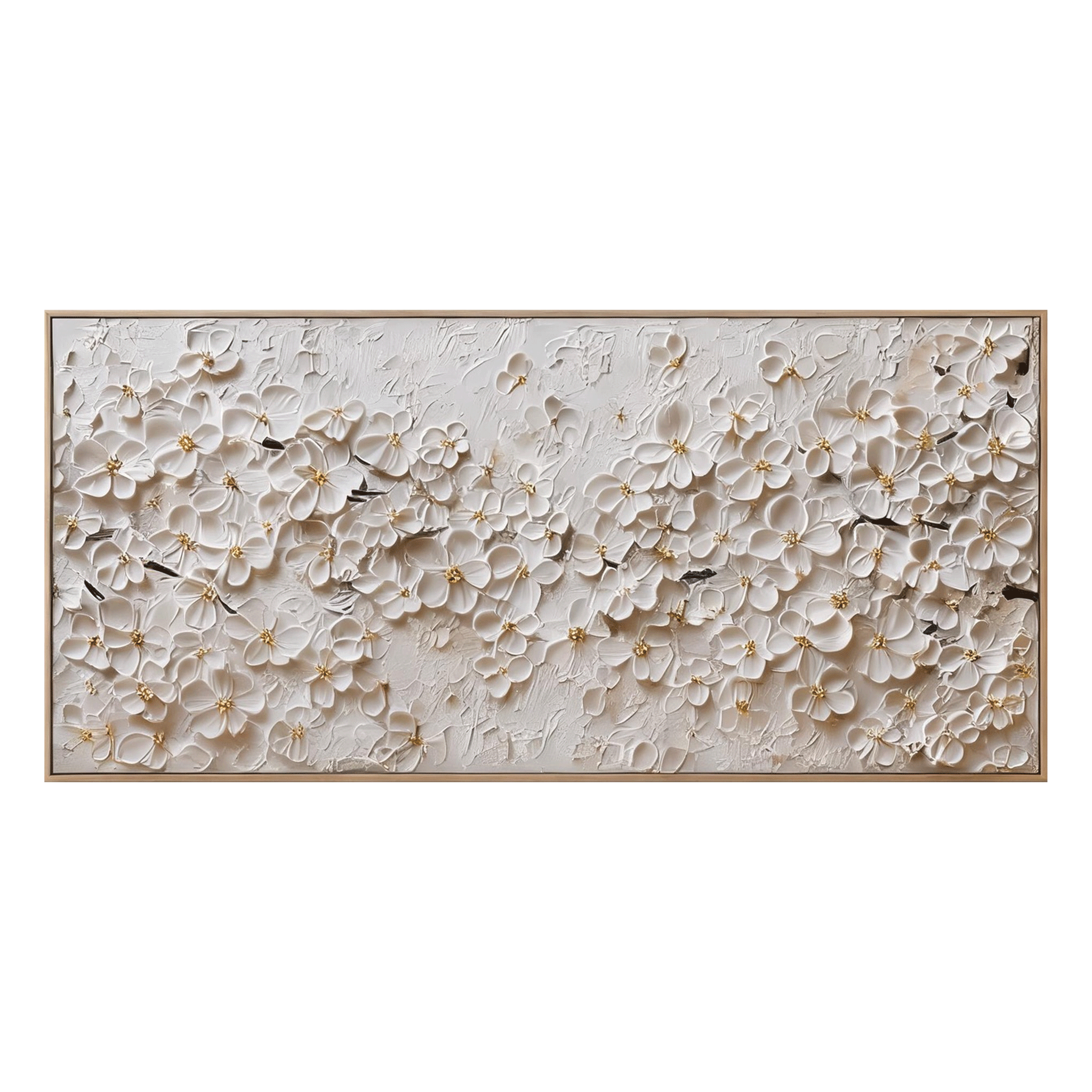 Textured Floral Wall Art #FL070
