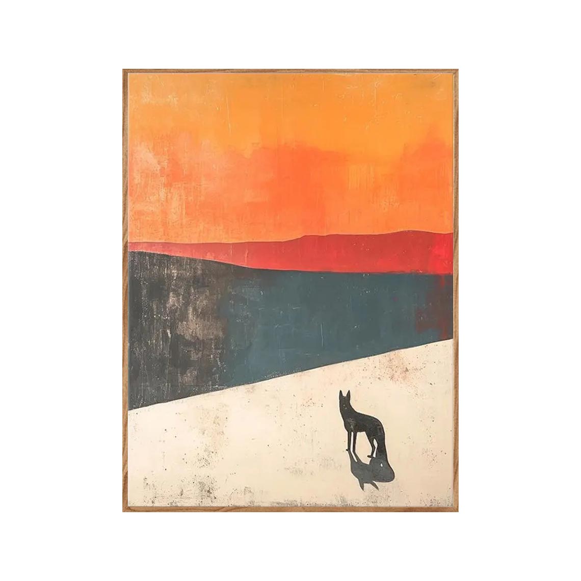 Abstract Animal Landscape Wall Art #AN011