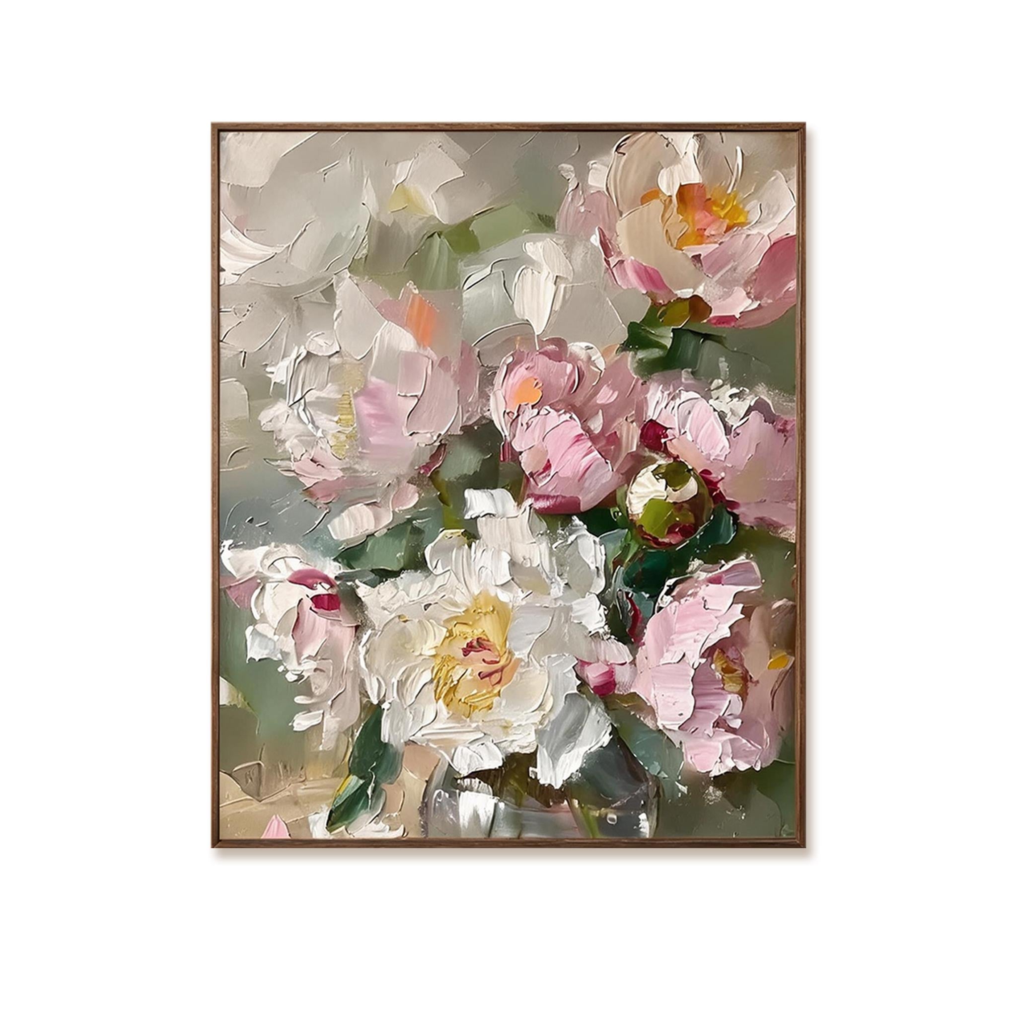 Peony Bouquet Wall Art #FL048