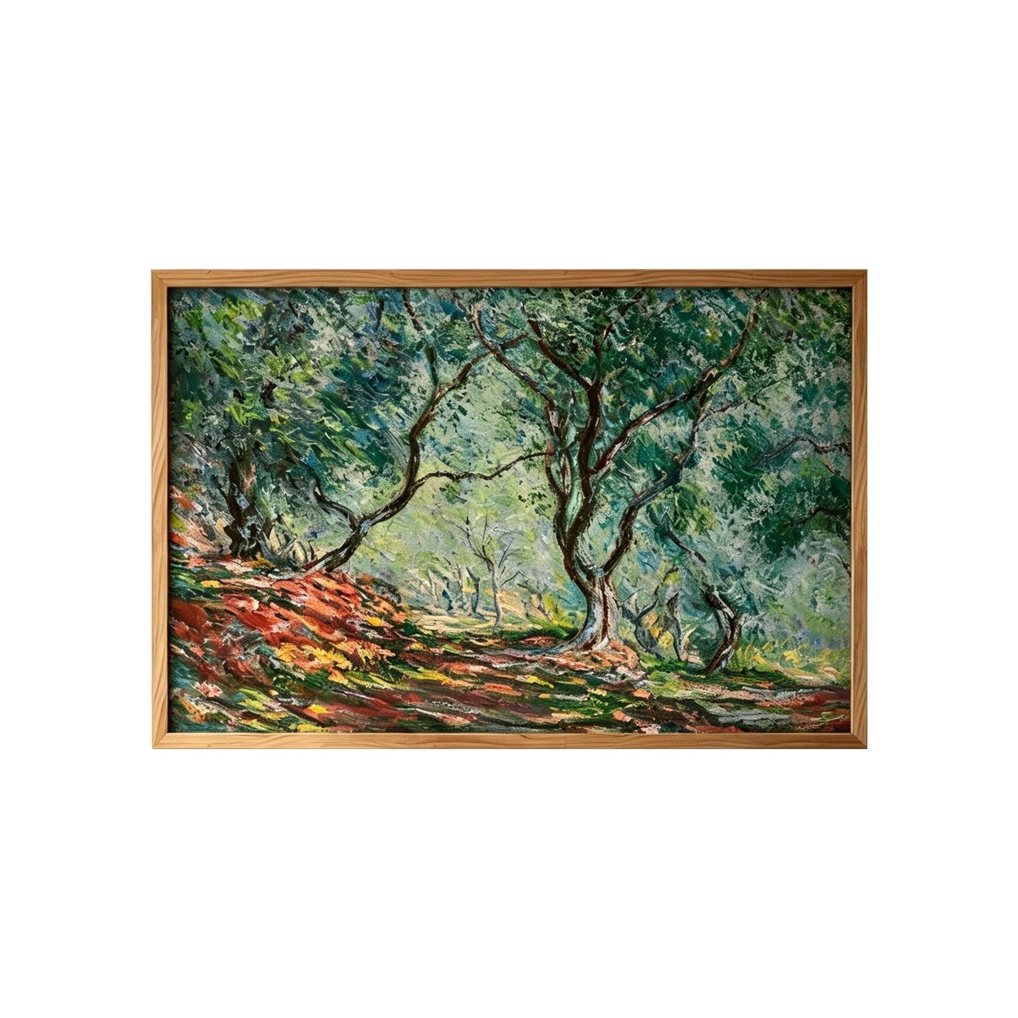 Impressionist Forest Landscape Wall Art #LS029