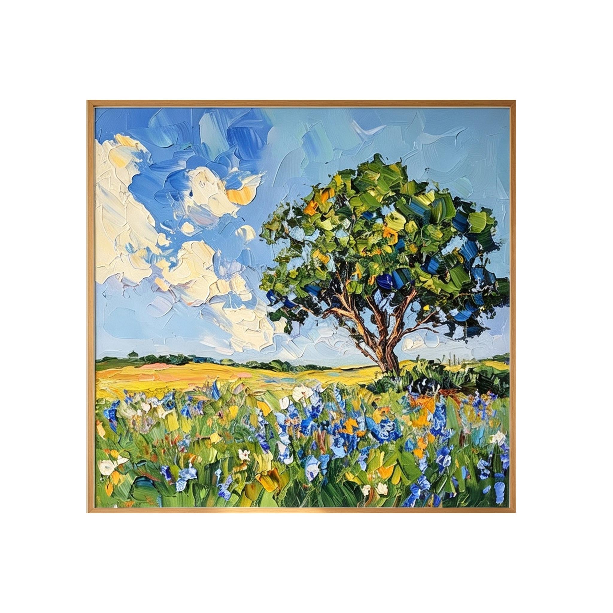 Wildflower Meadow Landscape Wall Art #LS007