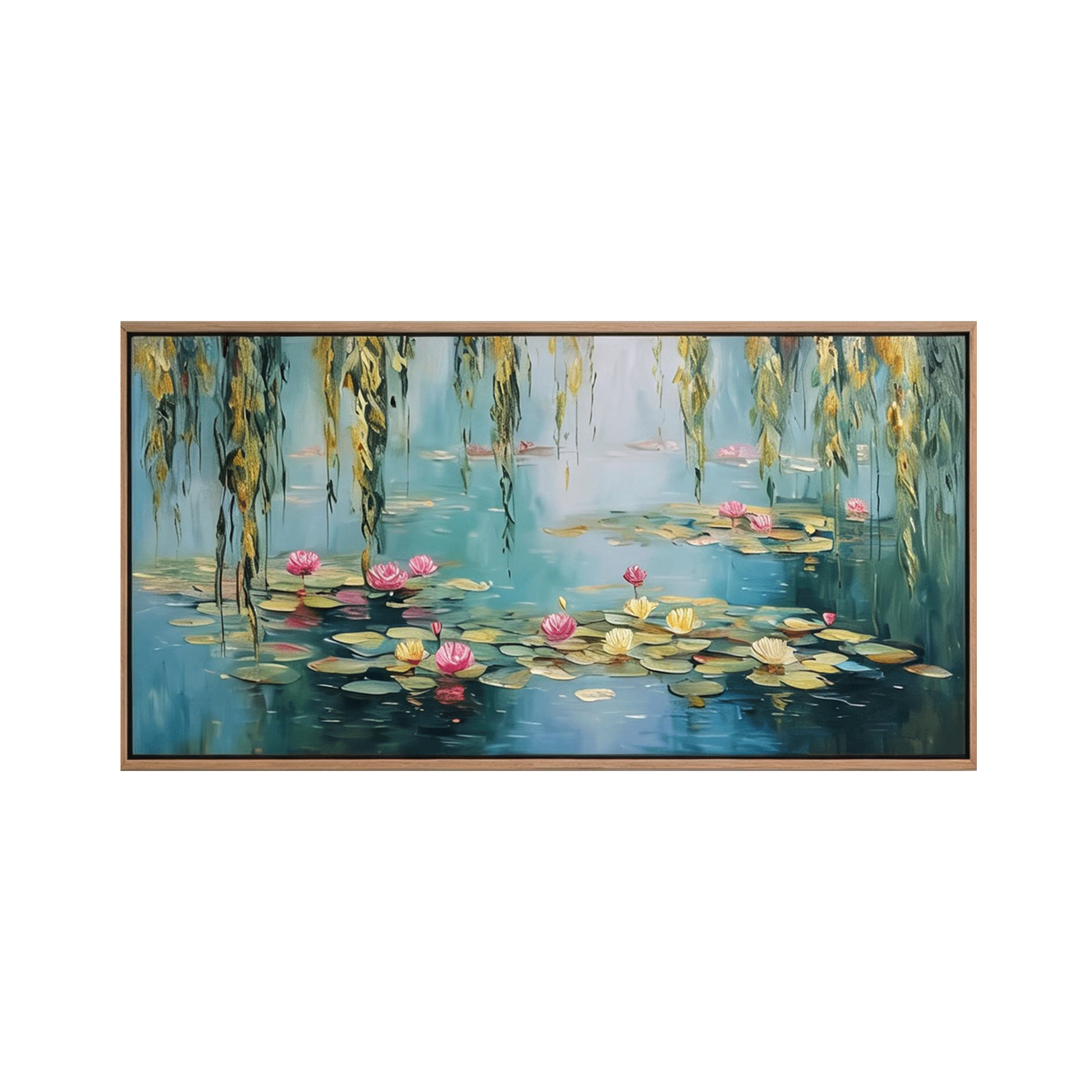 Water Lily Pond Wall Art #FL074
