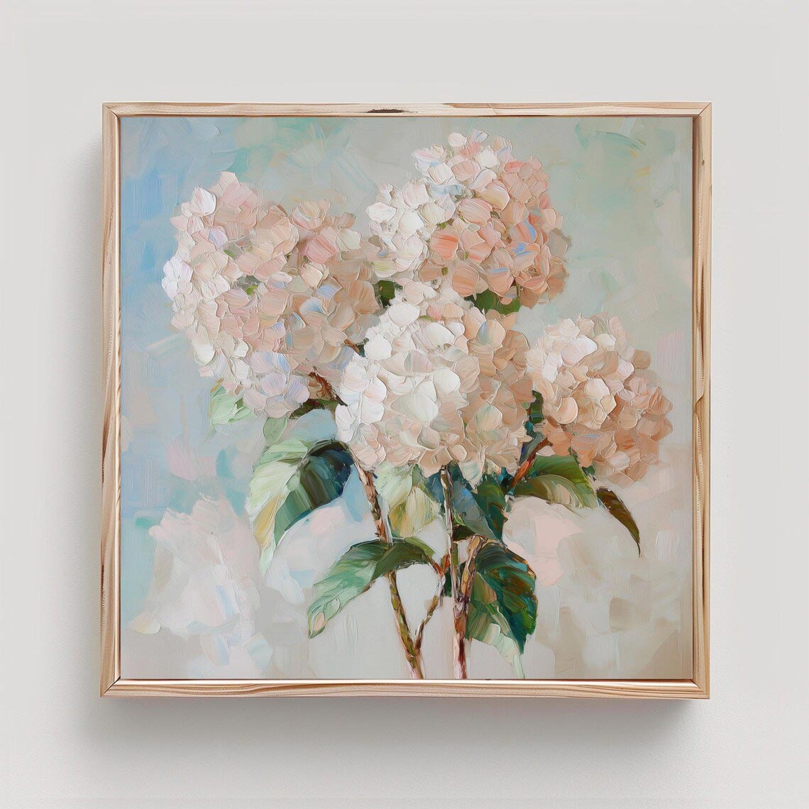 Pastel Hydrangea Wall Art #FL064