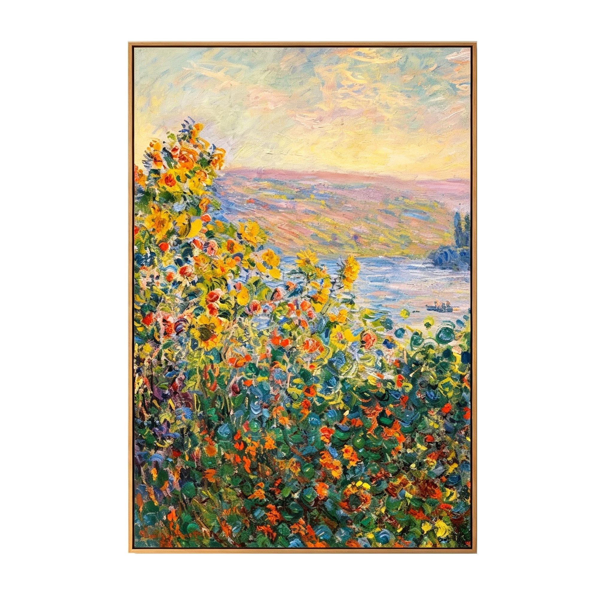 Colorful Wildflower Landscape Wall Art #LS015
