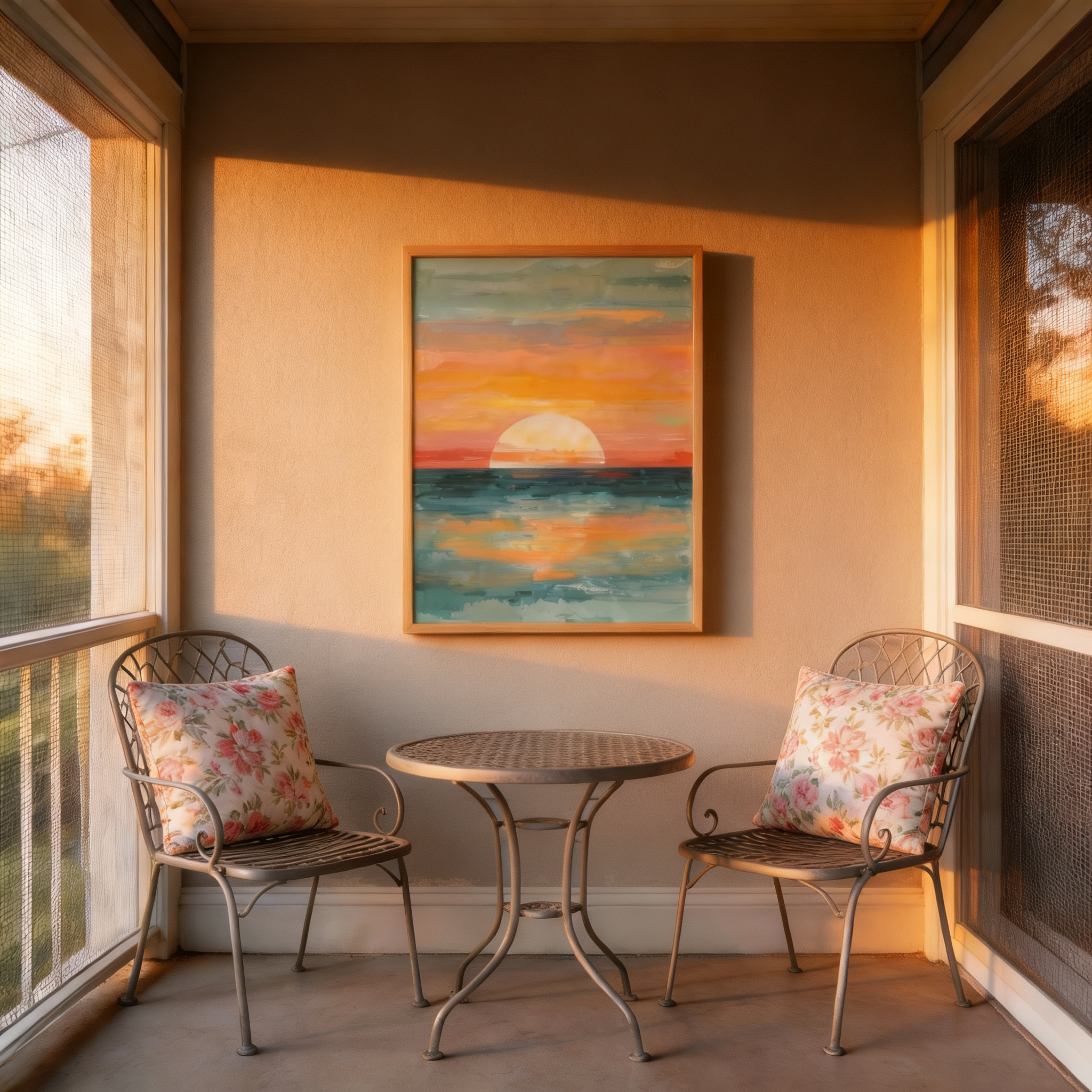 Pastel Sunset Seascape Wall Art #BC020