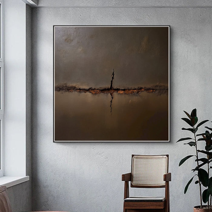 Wabi Sabi Art Earthen Aura Painting #WS001