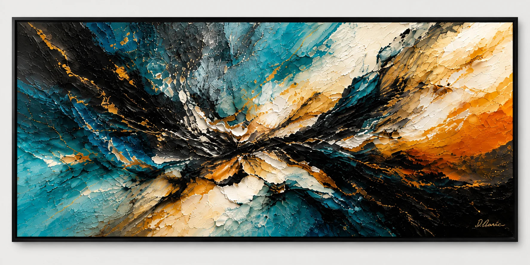 Fracture Point – Heavy Impasto Abstract Painting #CP075