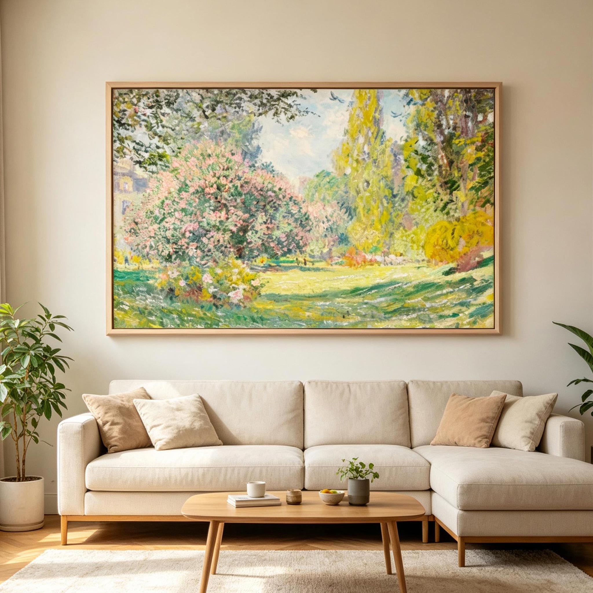 Impressionist Garden Landscape Wall Art #LS027