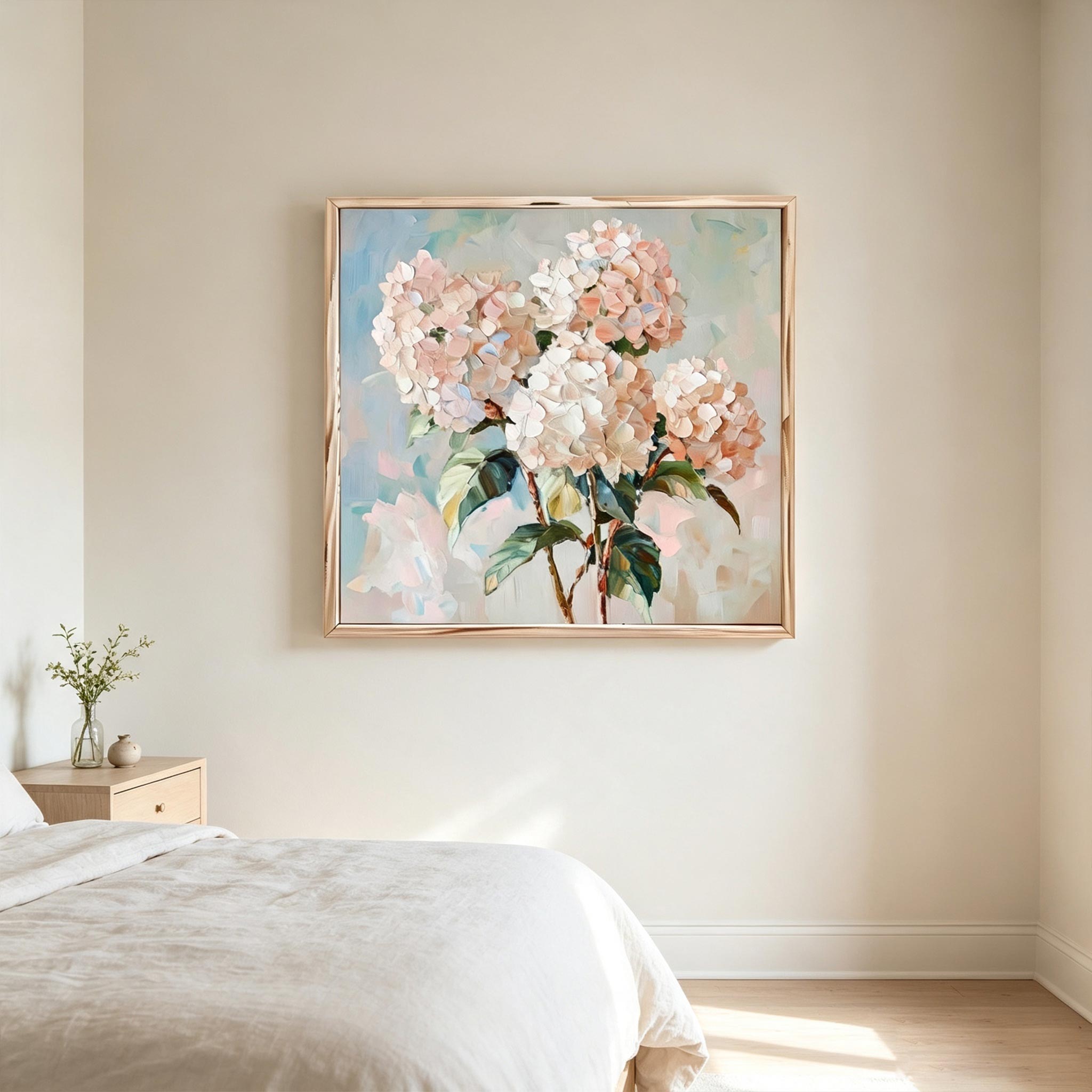 Pastel Hydrangea Wall Art #FL064
