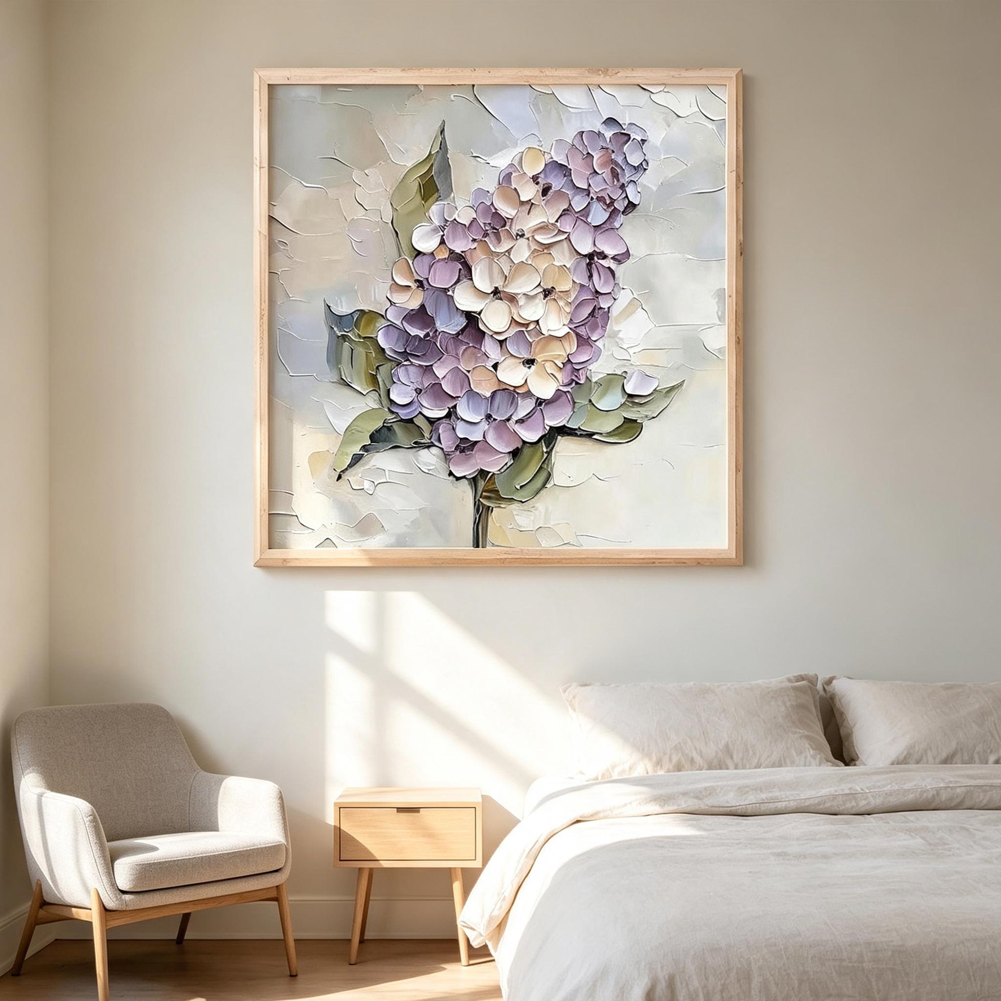 Elegant Hydrangea Wall Art #FL061