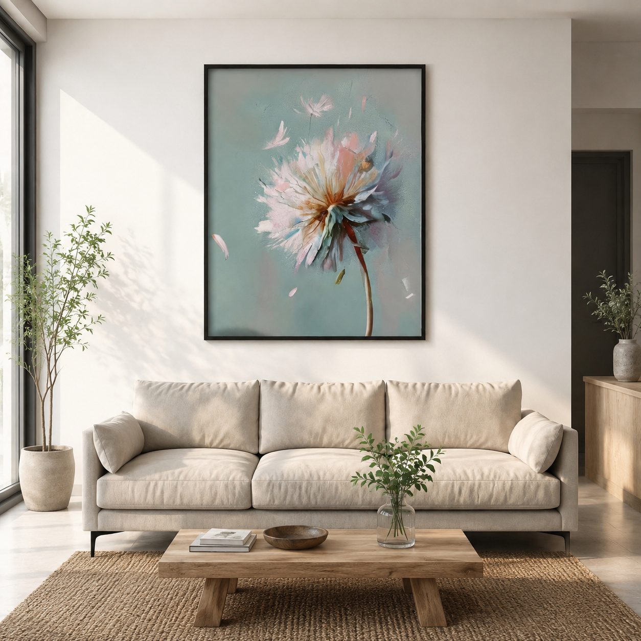 Dandelion Bloom Wall Art #FL036