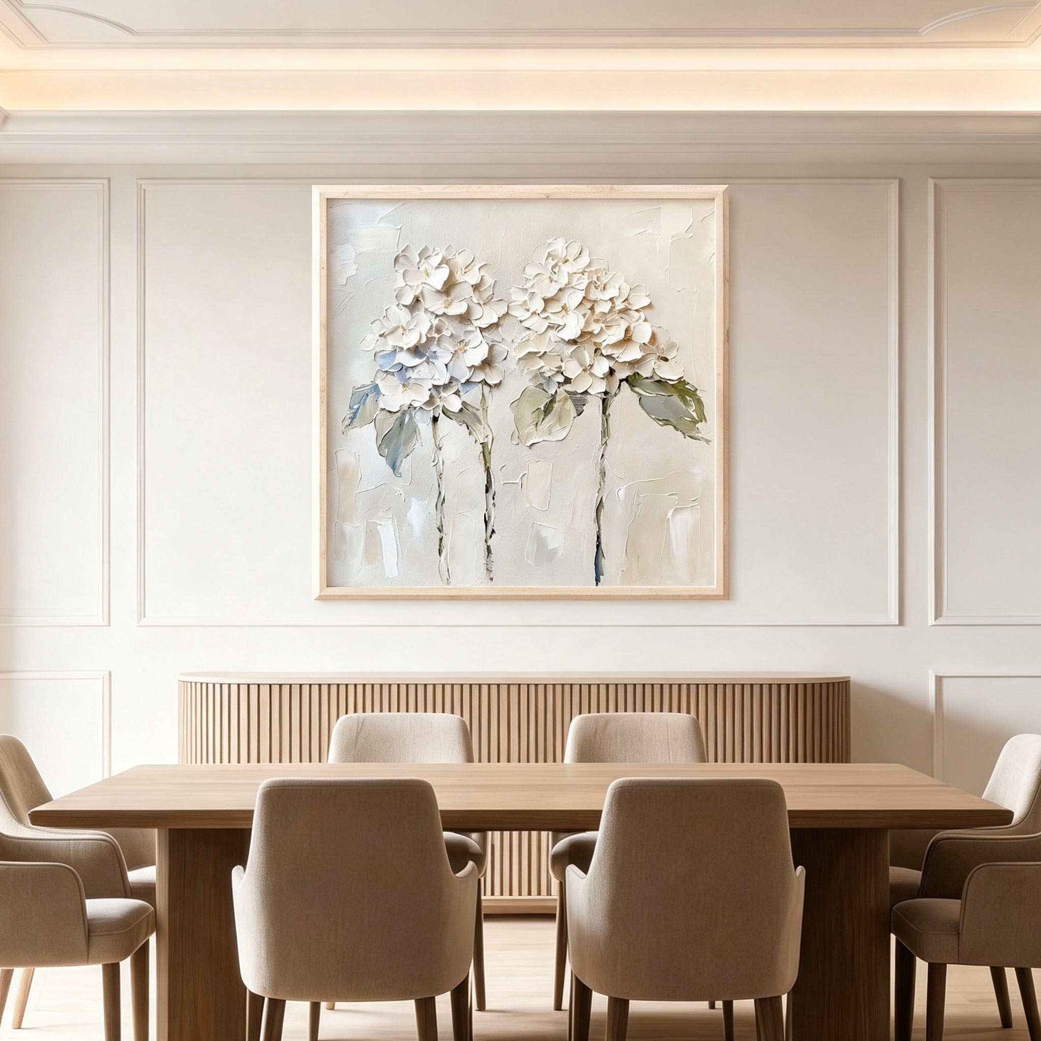 Minimalist Hydrangea Wall Art #FL062