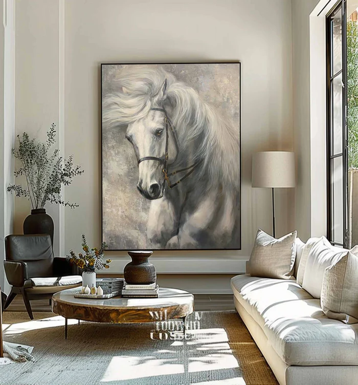 Abstract Animal Art Horse Texture Wall Art #AT016