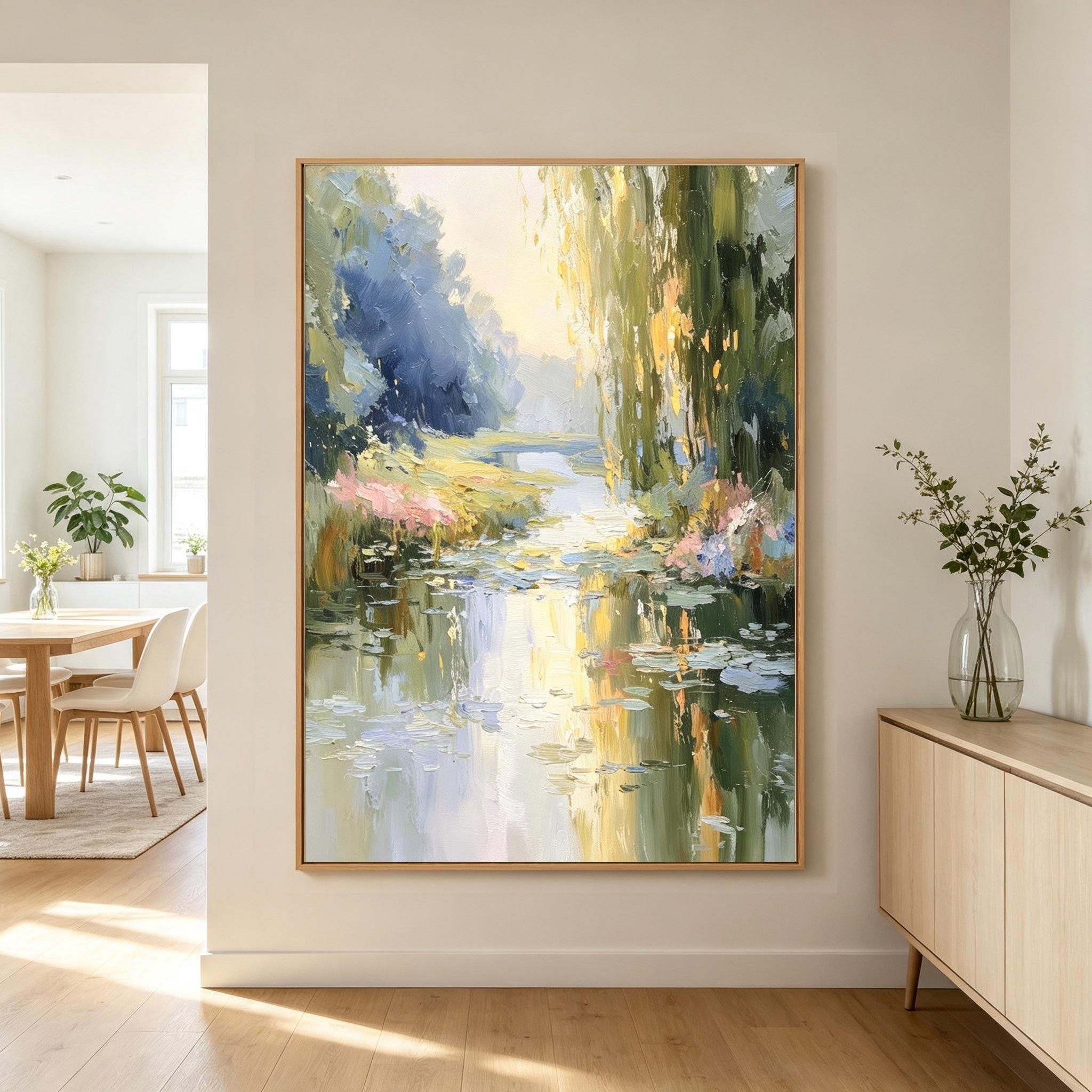 Serene River Landscape Wall Art #LS014