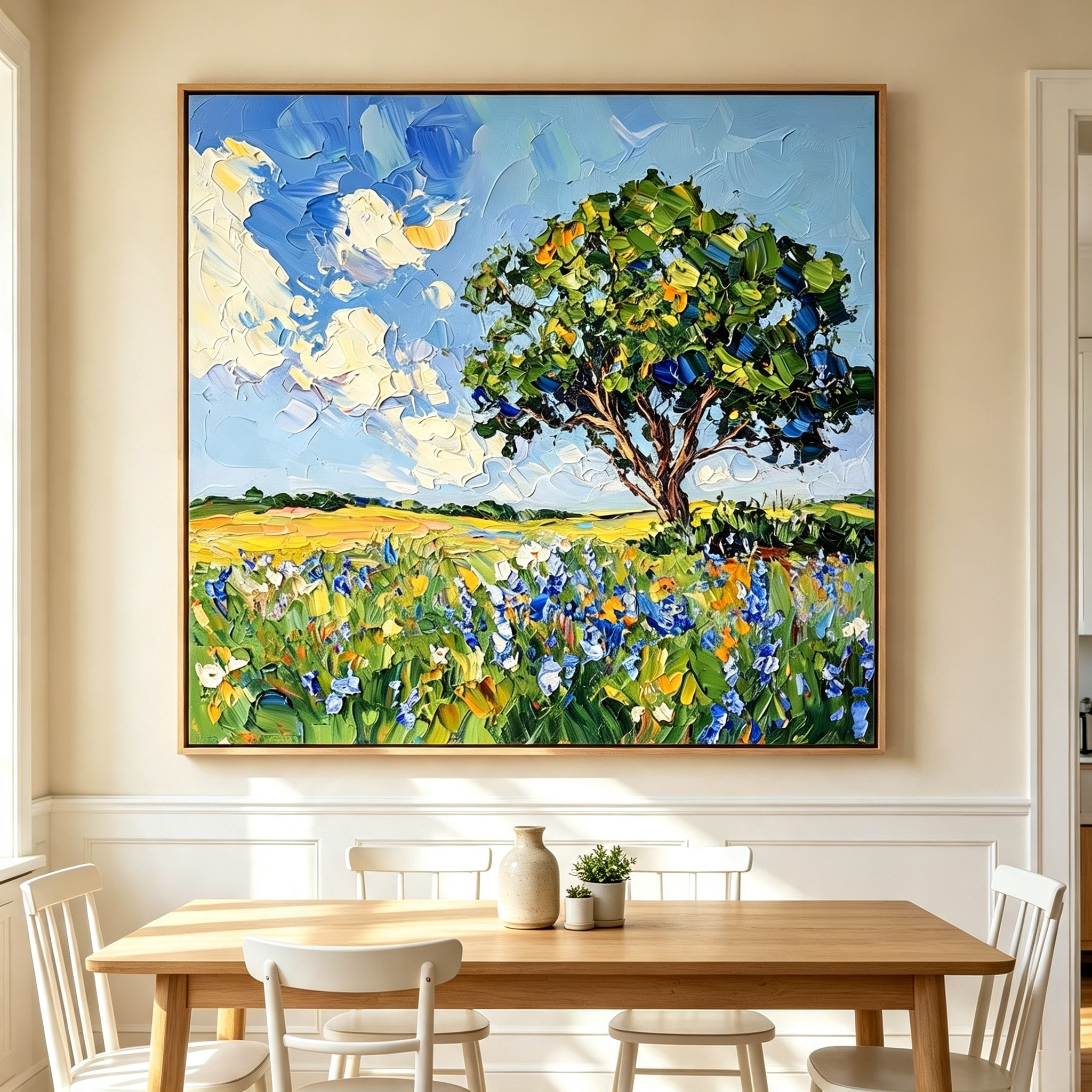 Wildflower Meadow Landscape Wall Art #LS007
