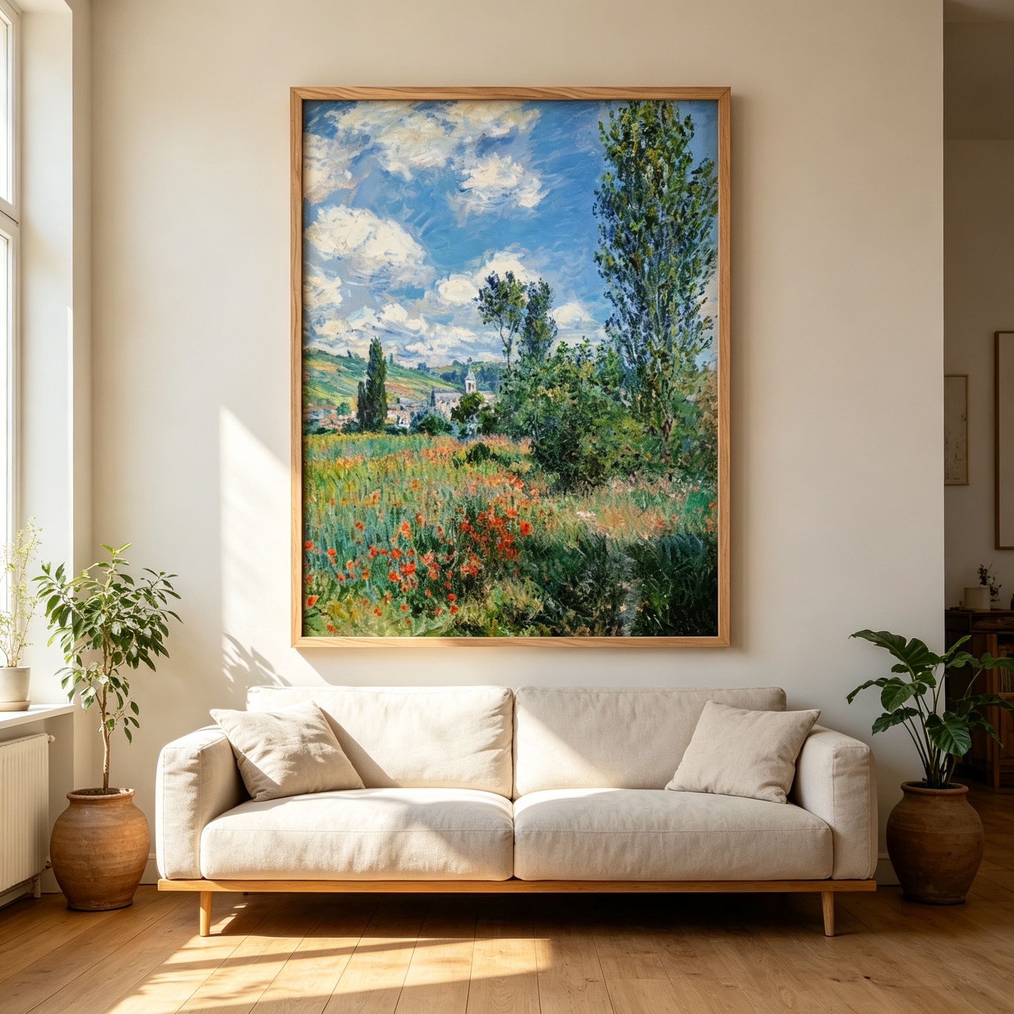 Wildflower Countryside Landscape Wall Art #LS019