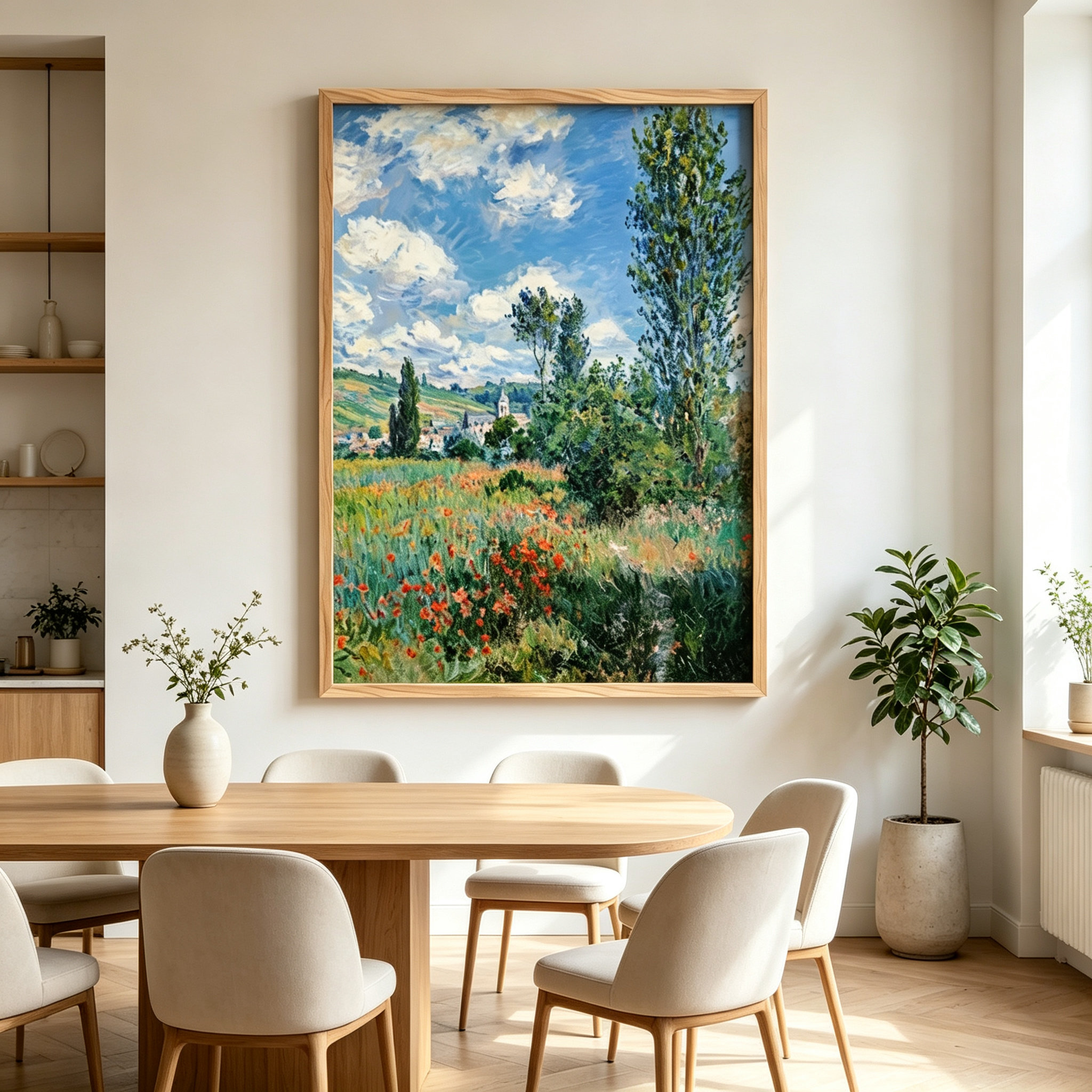Wildflower Countryside Landscape Wall Art #LS019
