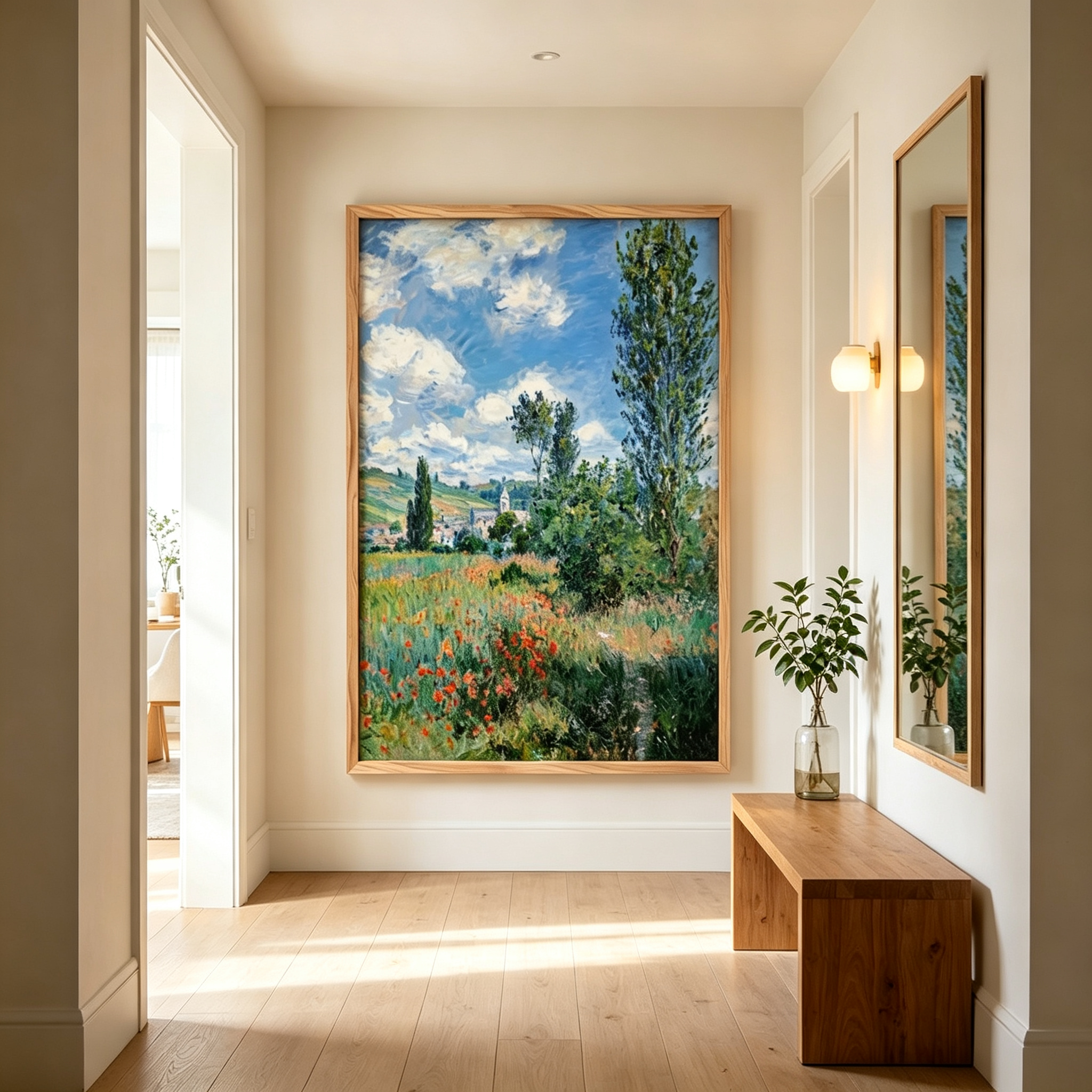 Wildflower Countryside Landscape Wall Art #LS019