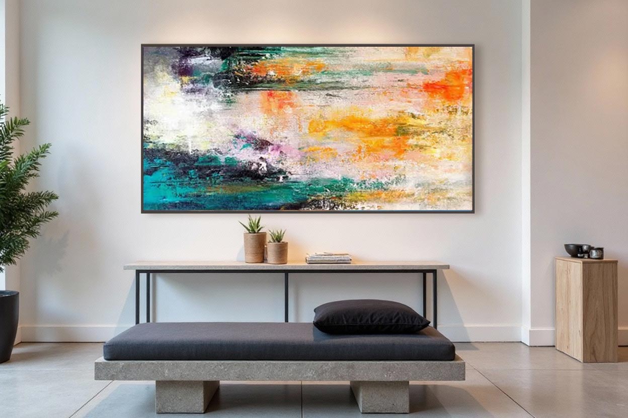 Modern Panoramic Textured Painting #AT039