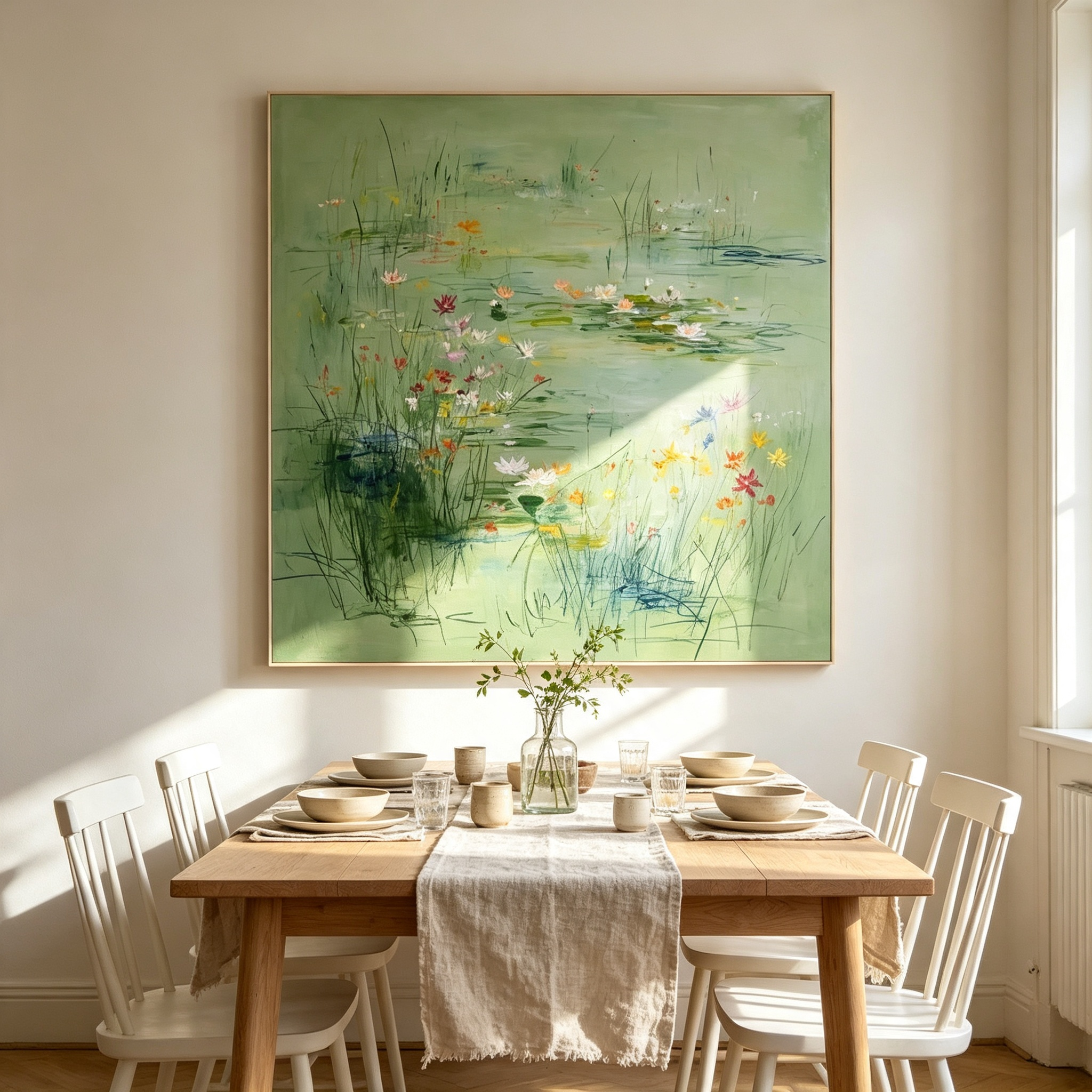 Green Pond Floral Wall Art #LS013
