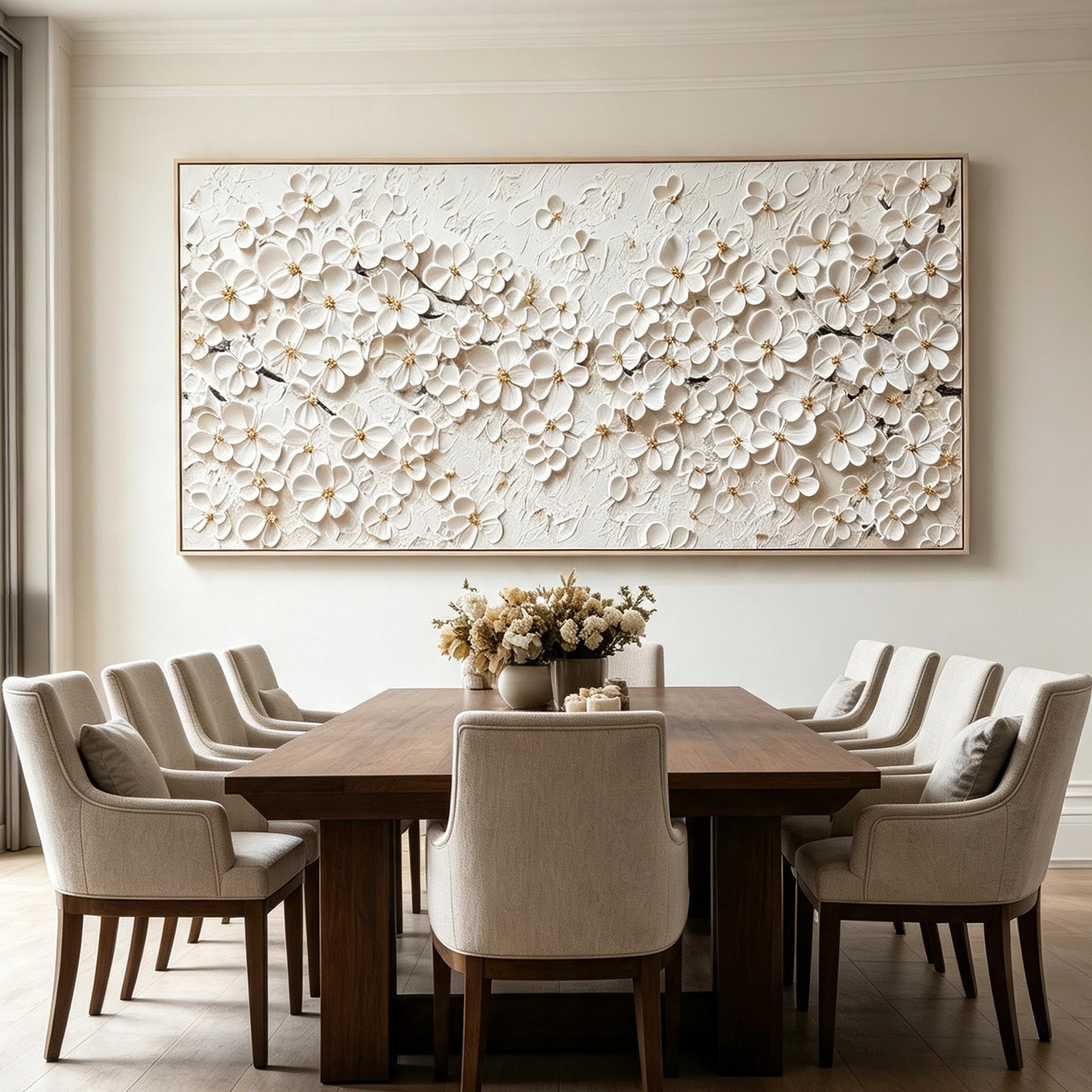 Textured Floral Wall Art #FL070