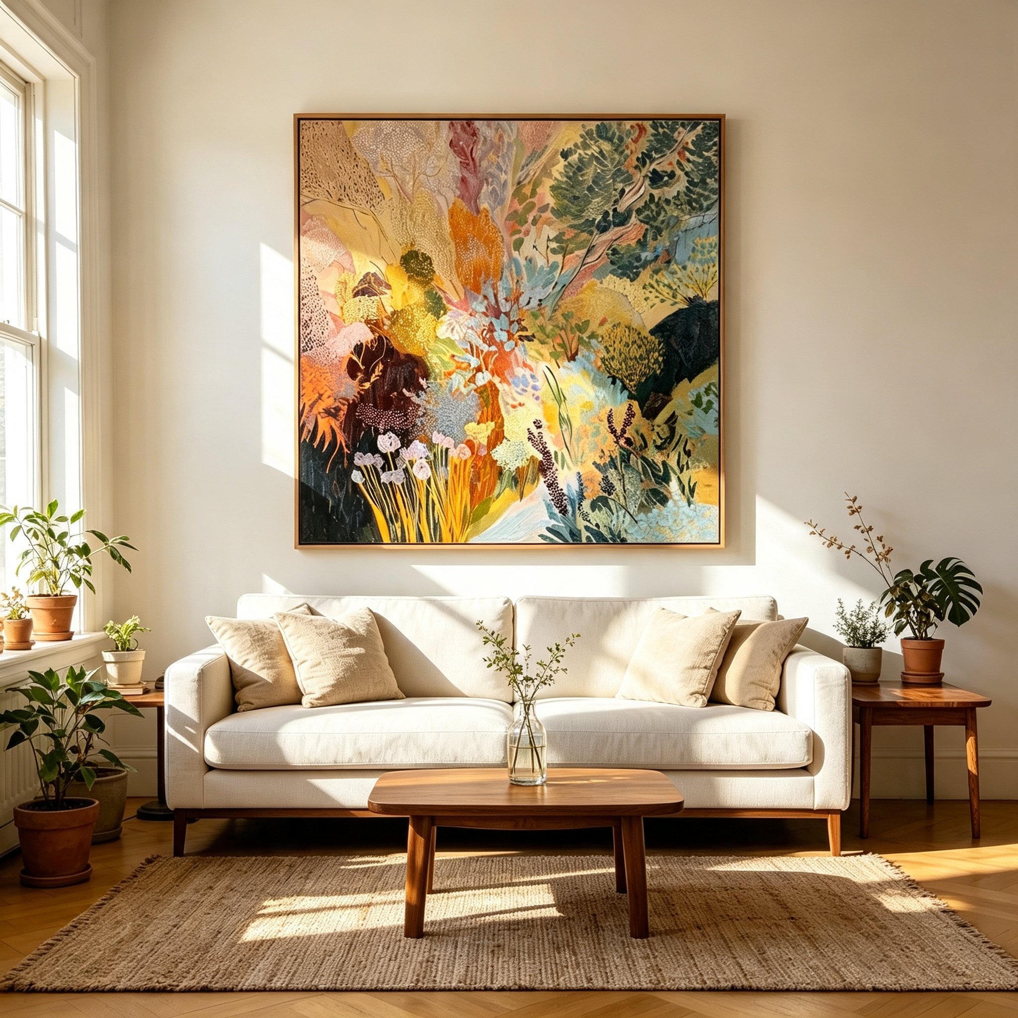 Abstract Botanical Floral Wall Art #LS011
