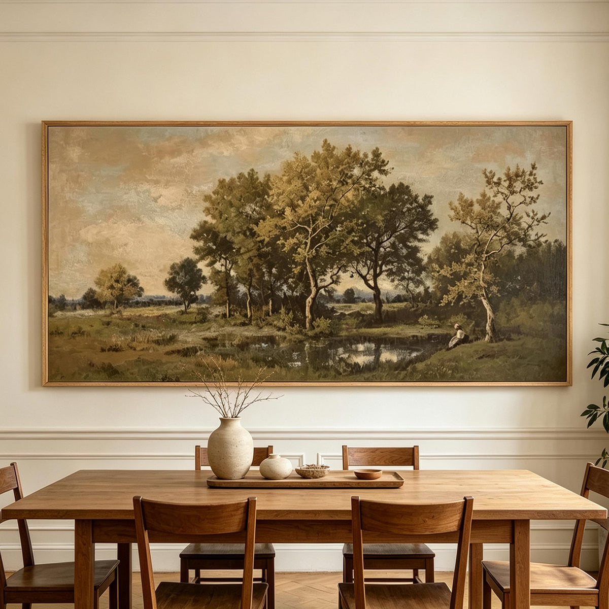 Vintage Tree Landscape Wall Art #LS054