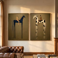 Modern Horse Rider Wall Art Set of 2 #HA006