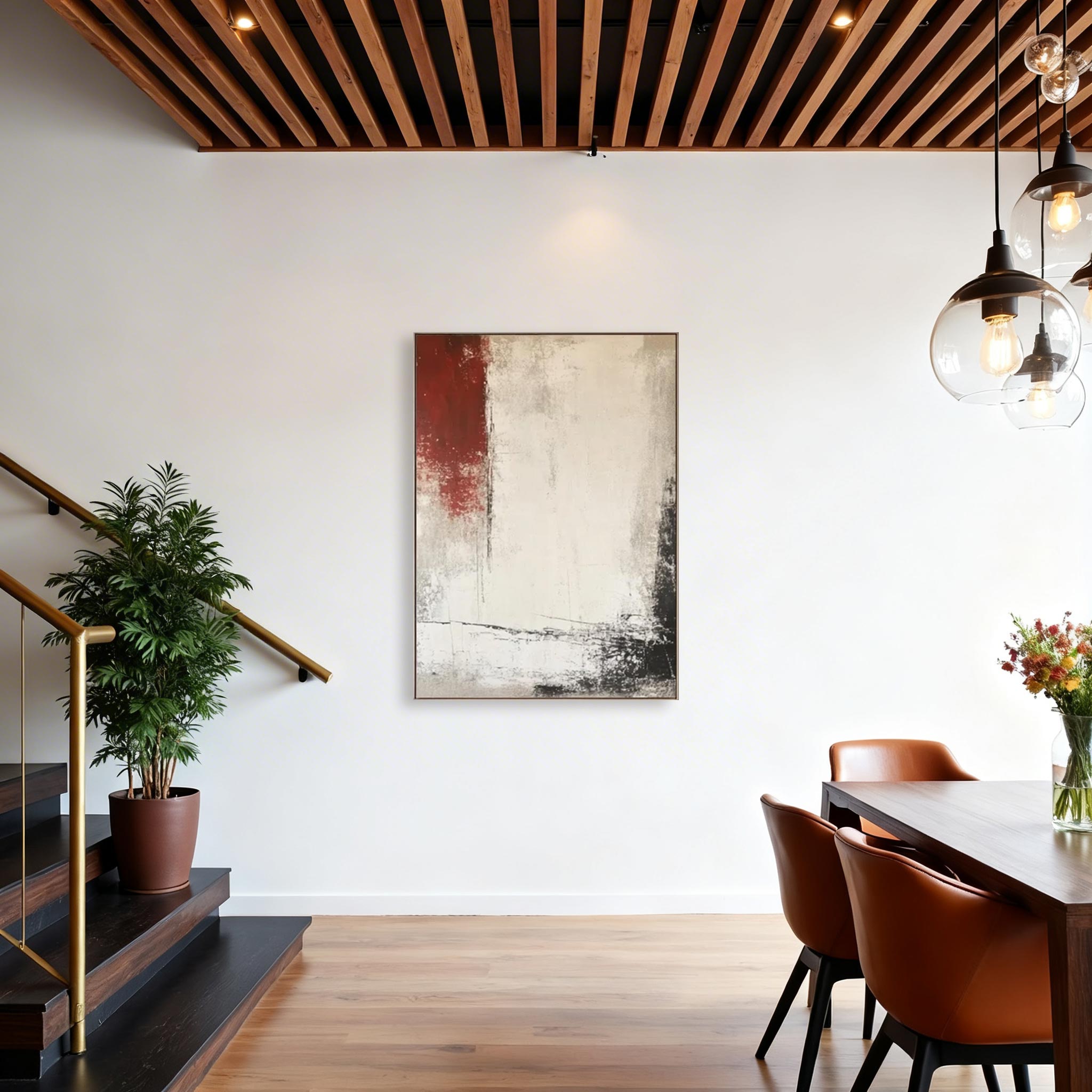 Minimalist Textured Abstract Wall Art #MA018