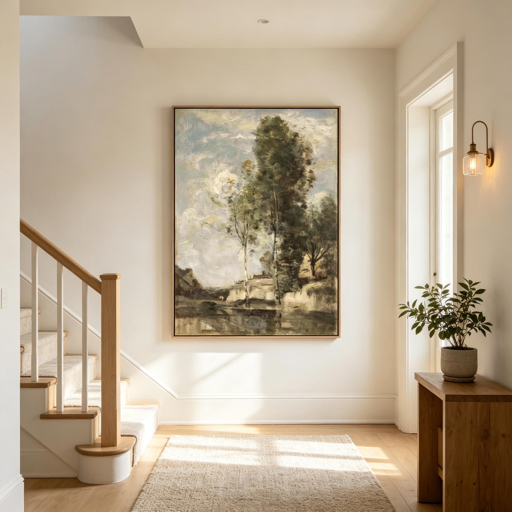 Neutral Countryside Landscape Wall Art #LS020