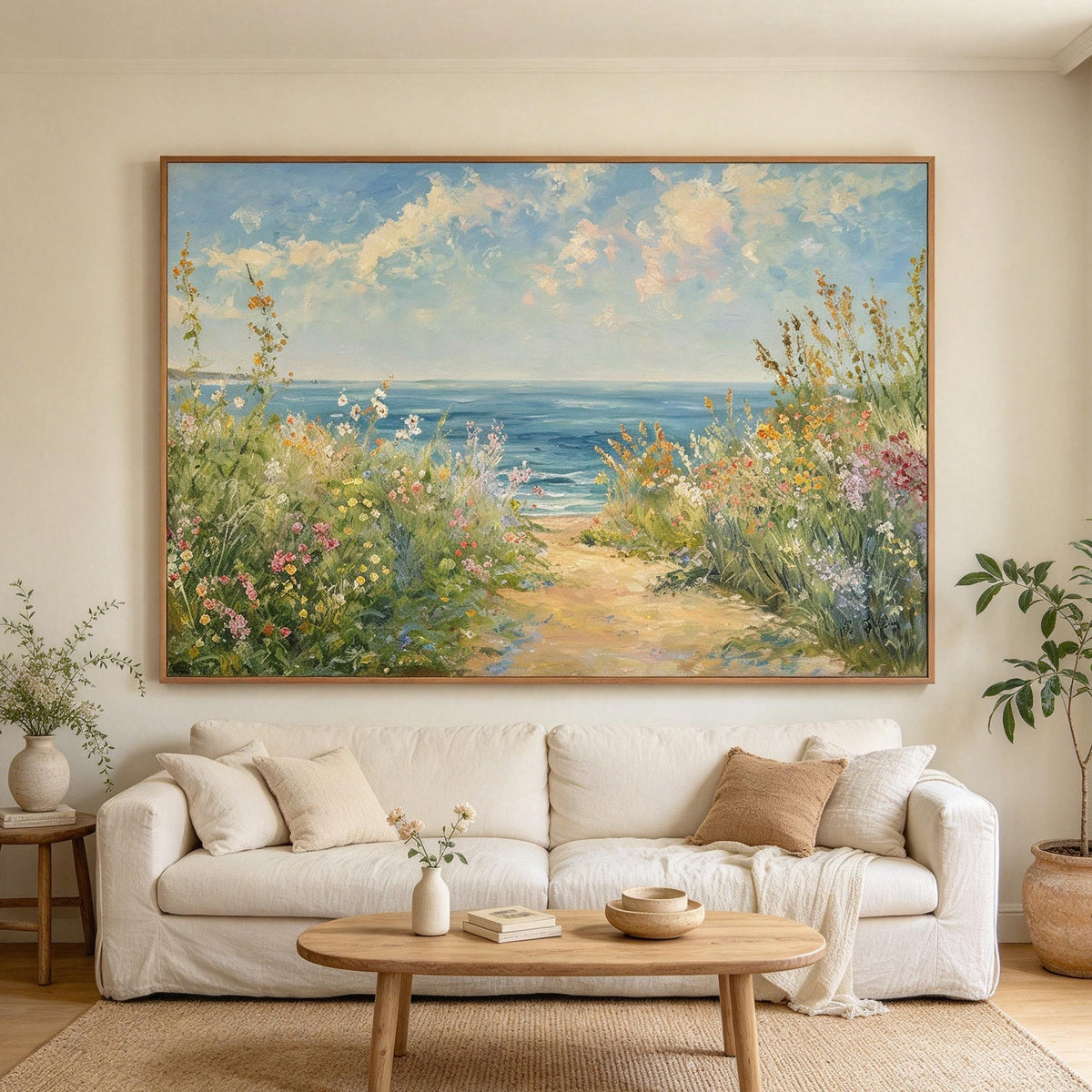 Coastal Wildflower Path Wall Art #LS088
