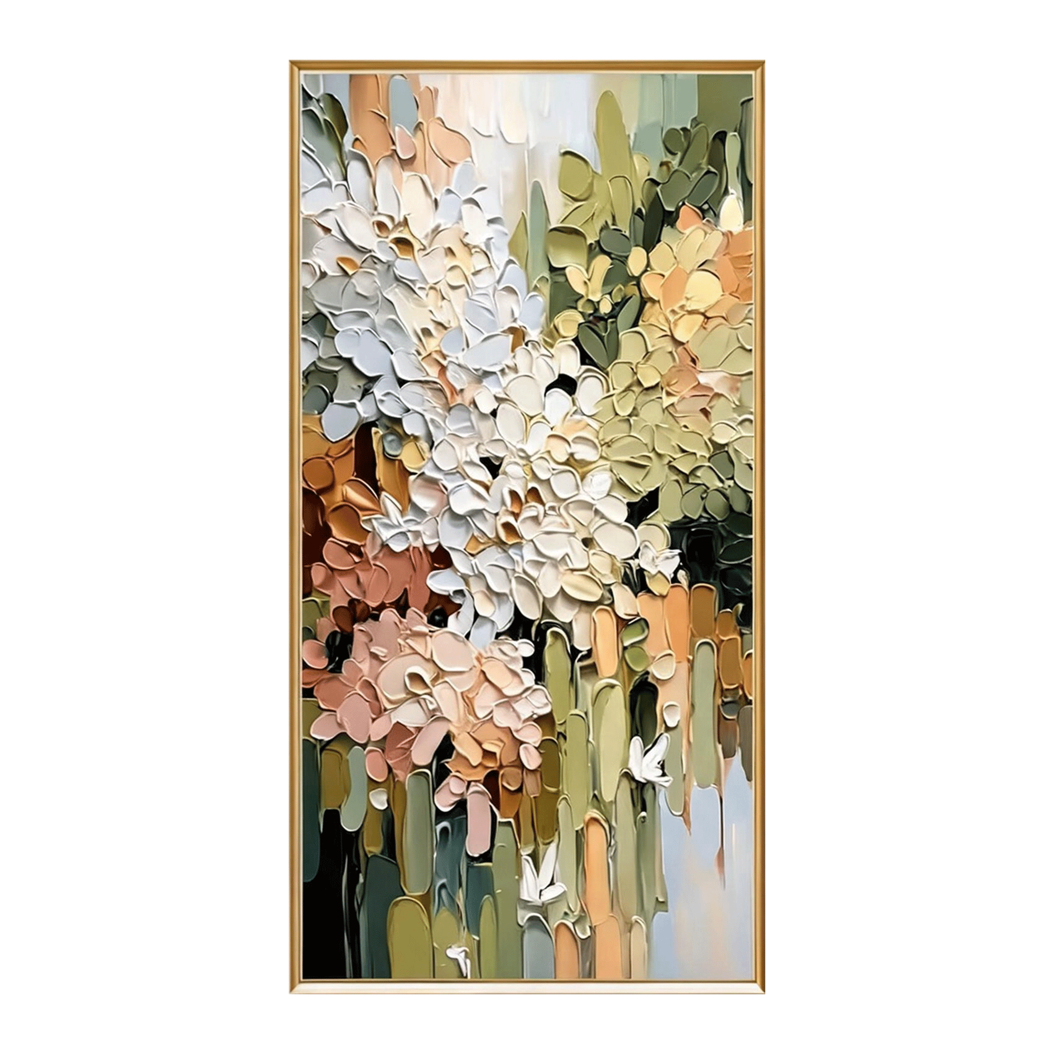 Textured Abstract Floral Wall Art #FL081
