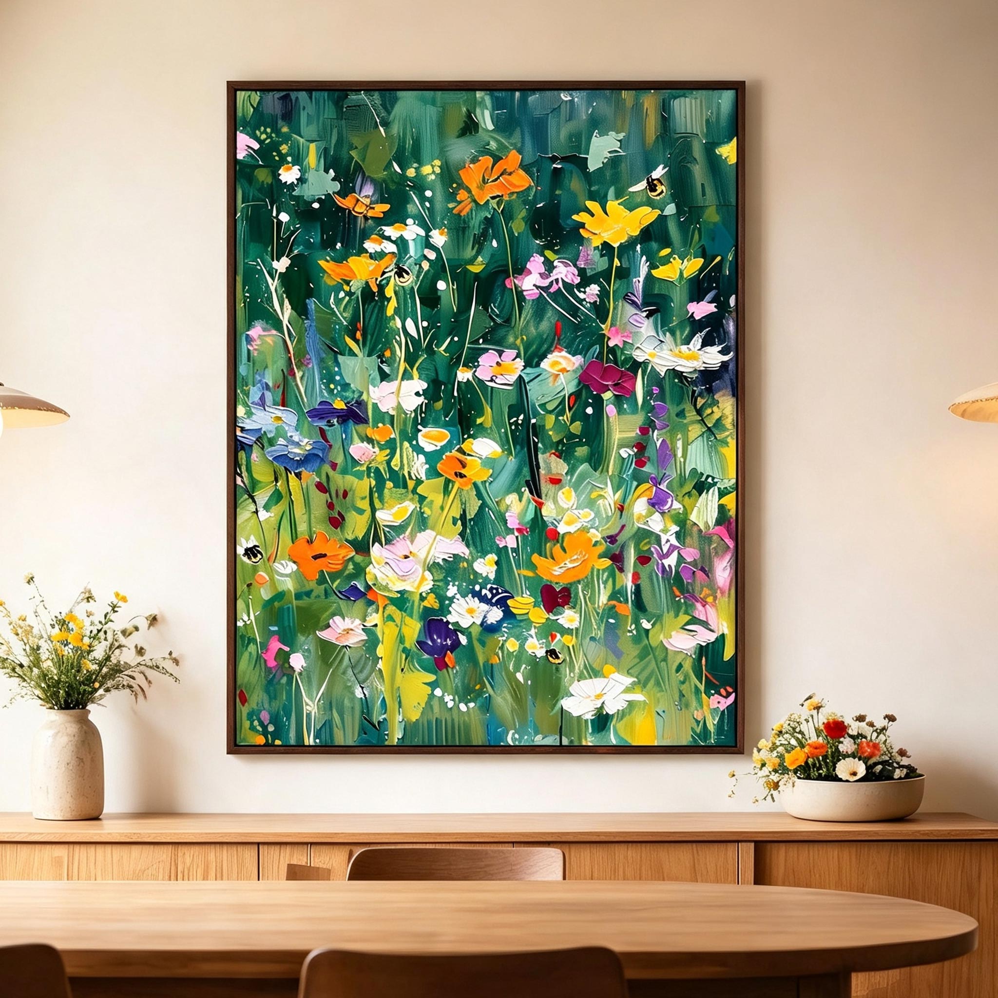 Colorful Wildflower Wall Art #FL057