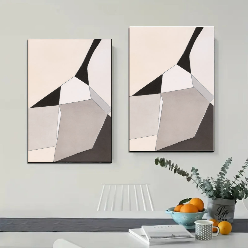 Abstract Geometric Wall Art Set of 2 #AB023