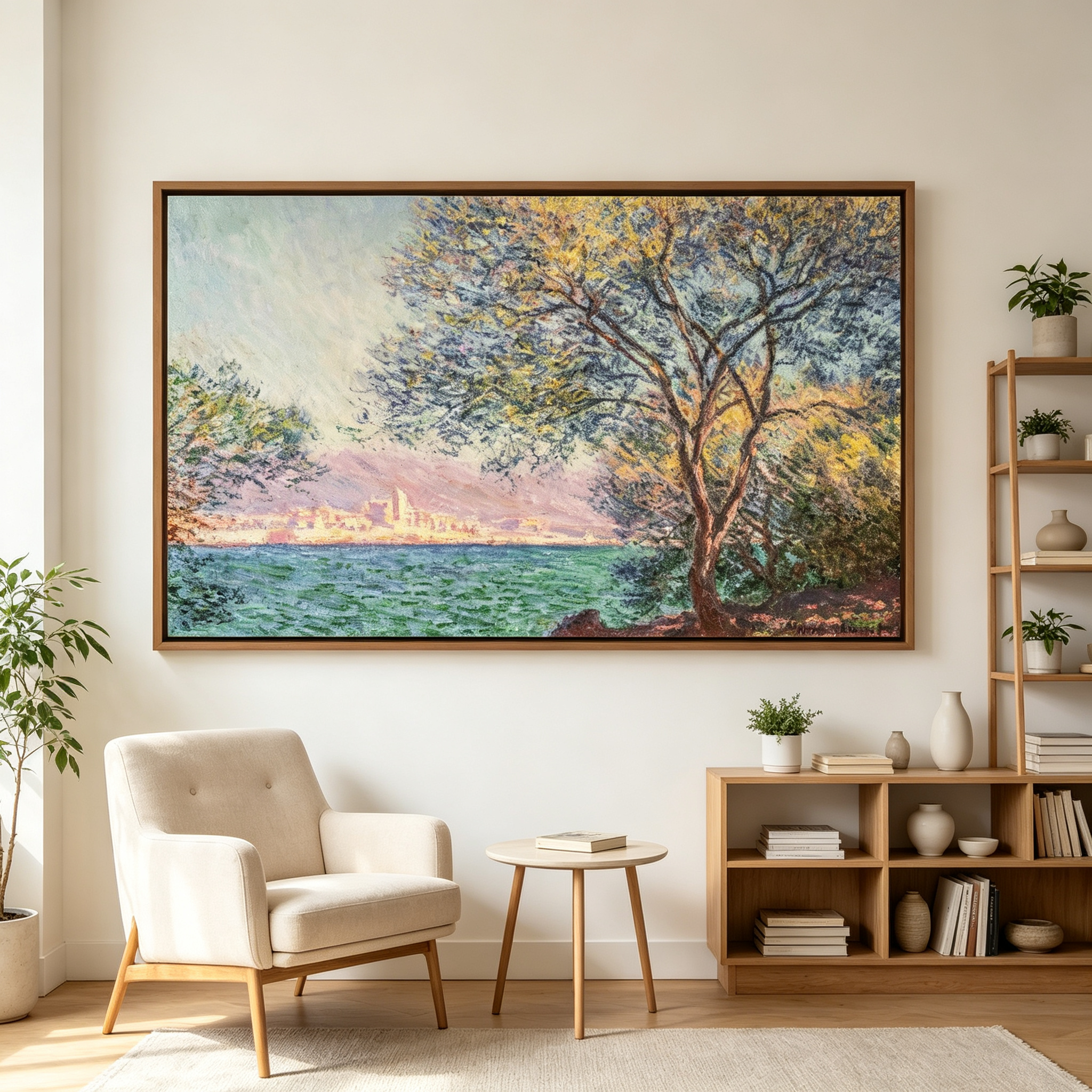 Lakeside Tree Landscape Wall Art #LS022
